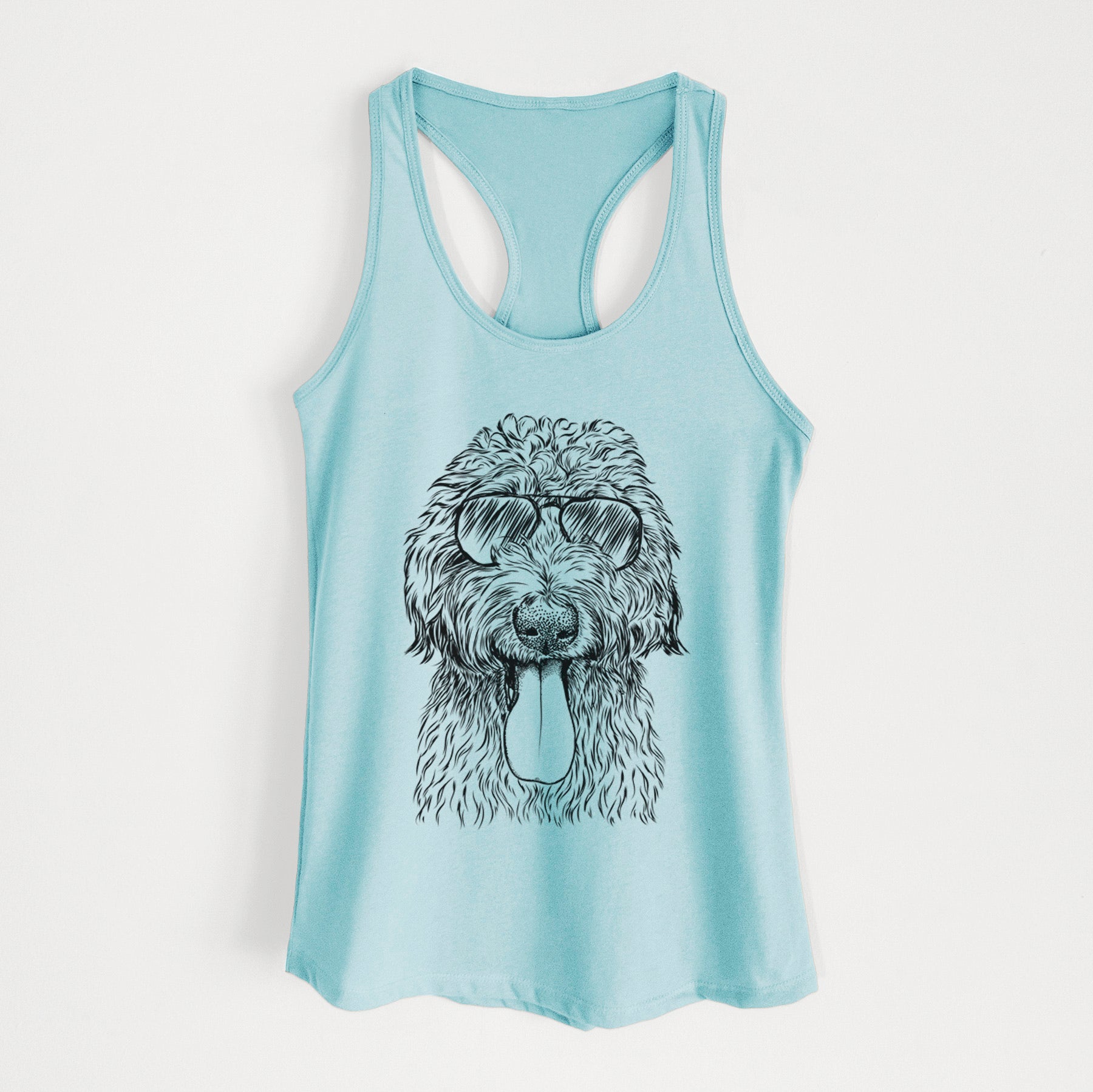 CiCi Paulk the Aussiedoodle - Women's Racerback Tanktop