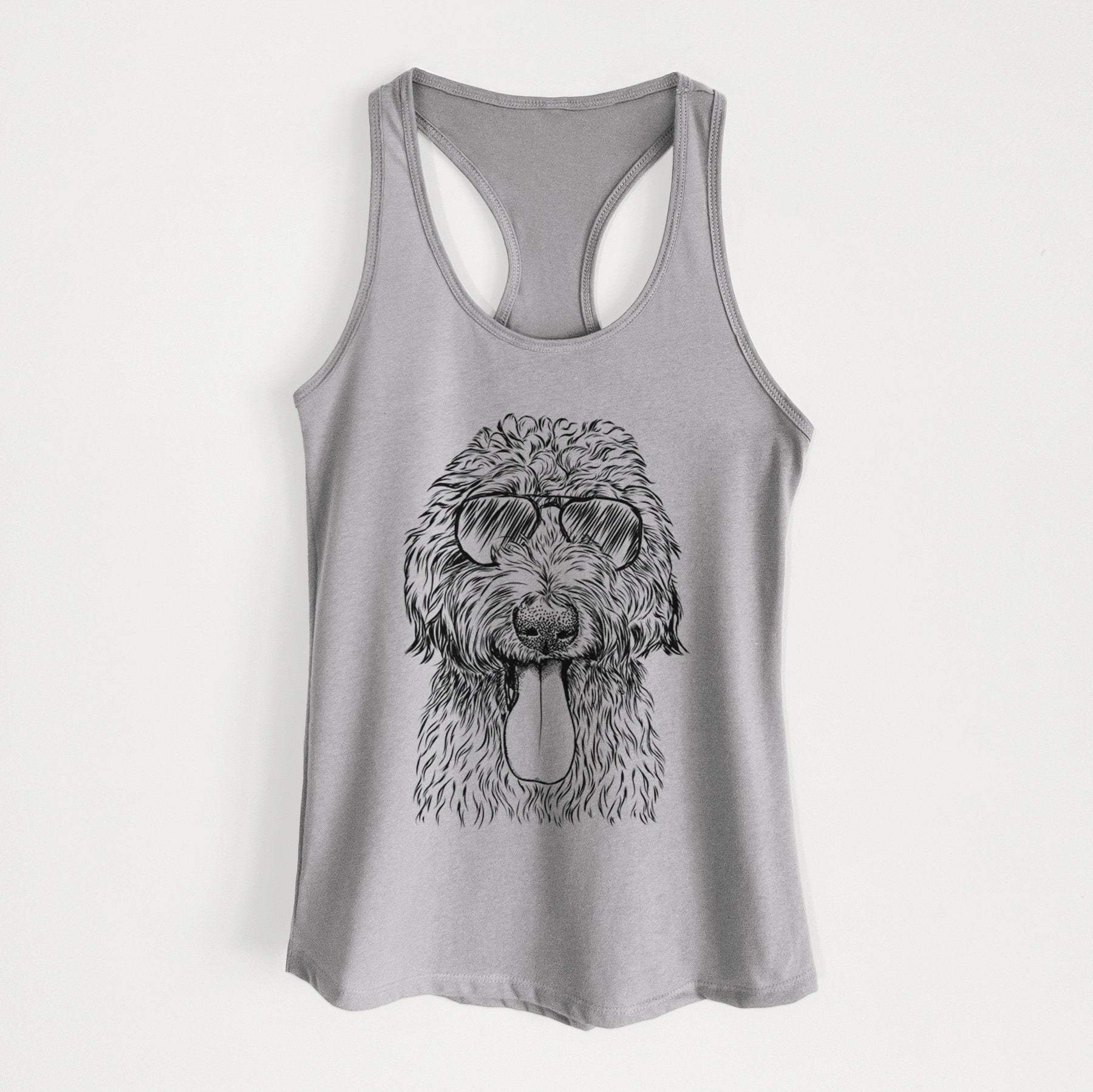 CiCi Paulk the Aussiedoodle - Women's Racerback Tanktop