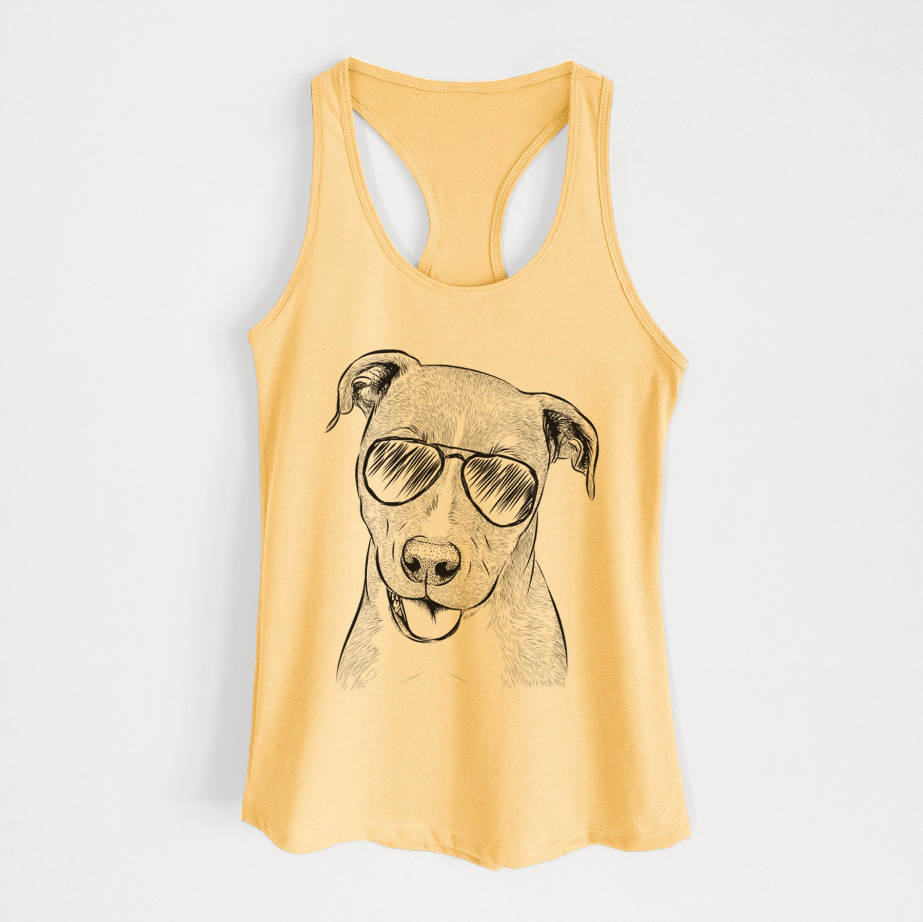 Claiborne the American Staffordshire Terrier - Women's Racerback Tanktop