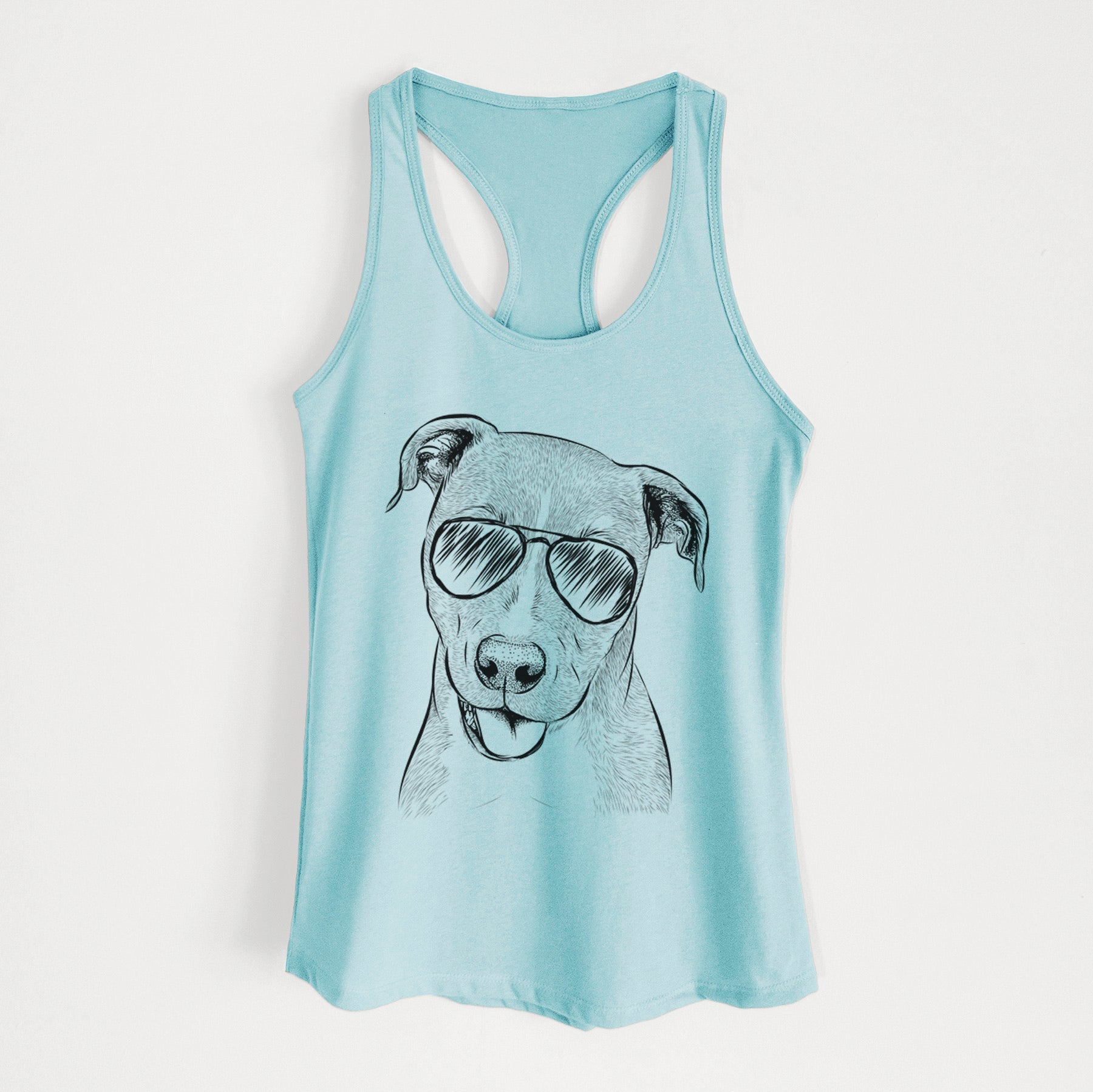 Claiborne the American Staffordshire Terrier - Women's Racerback Tanktop