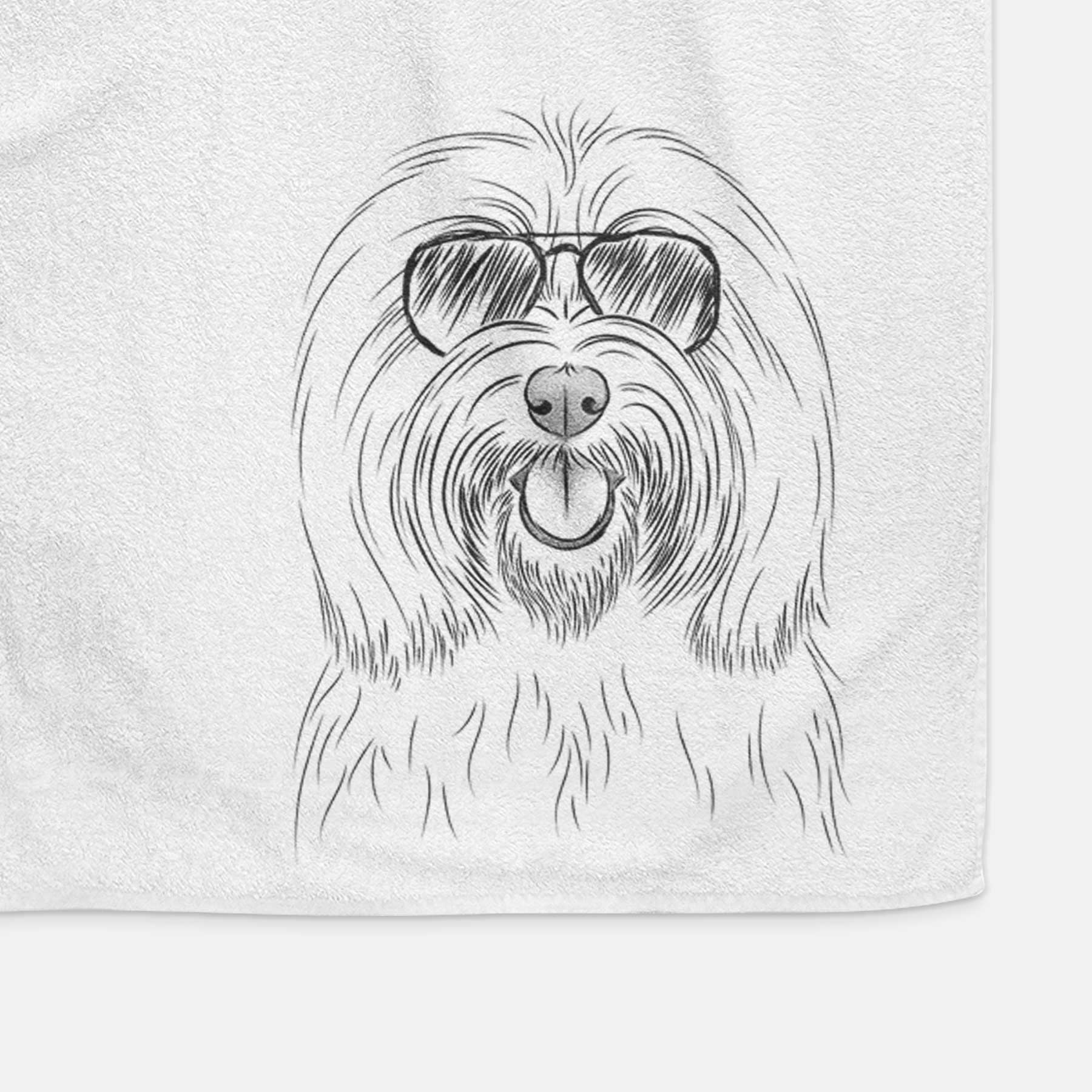 Claude the Coton de Tulear Decorative Hand Towel