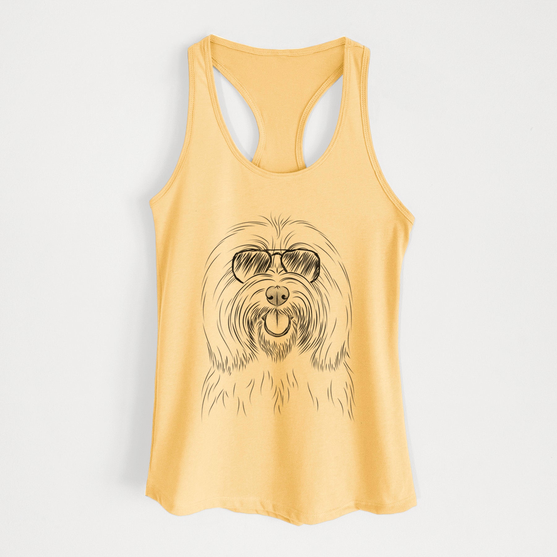 Claude the Coton de Tulear - Women's Racerback Tanktop