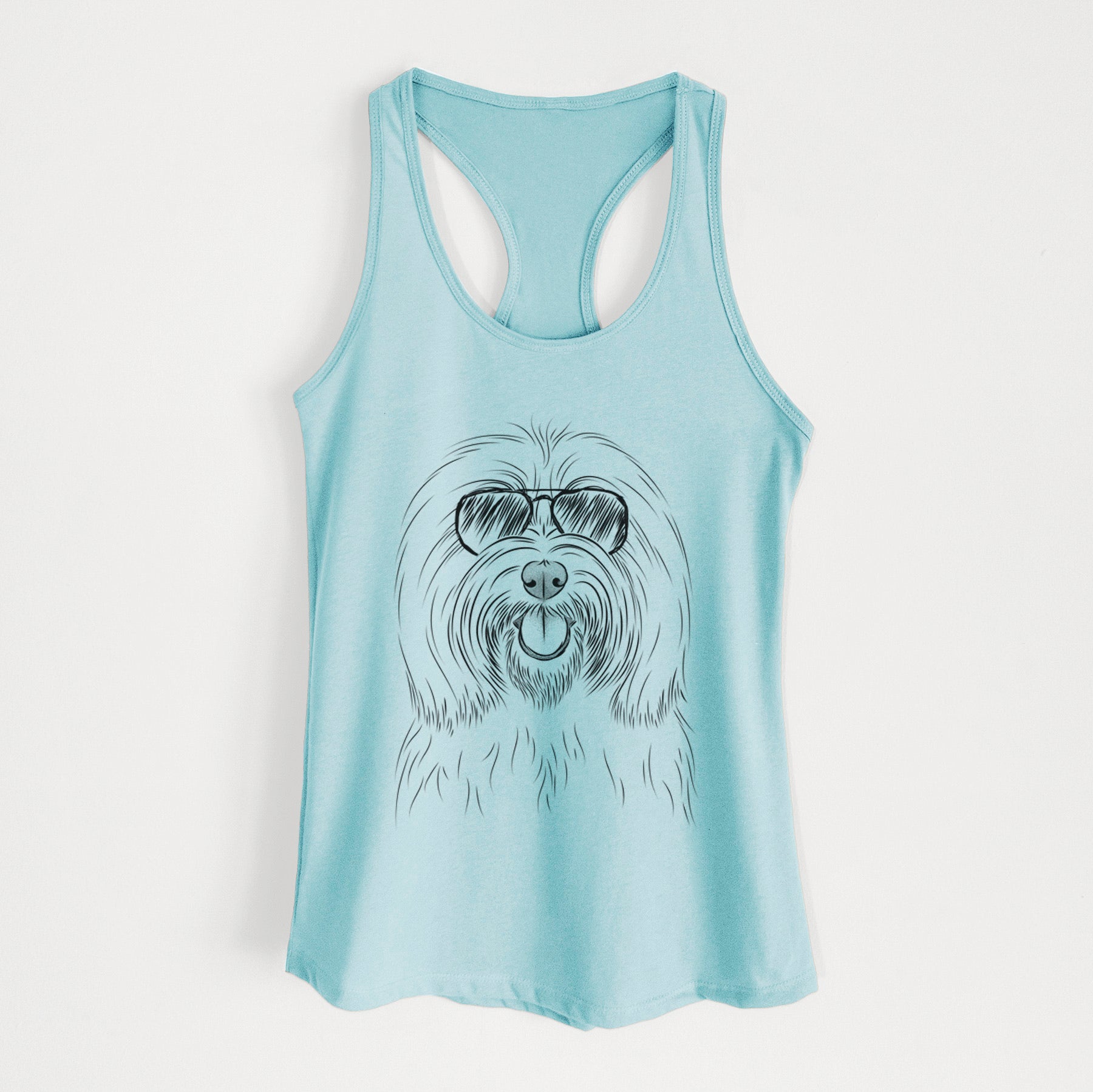 Claude the Coton de Tulear - Women's Racerback Tanktop