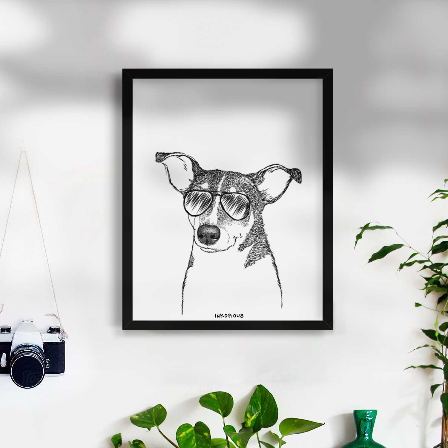 Cleo the Terrier Mix Art Print
