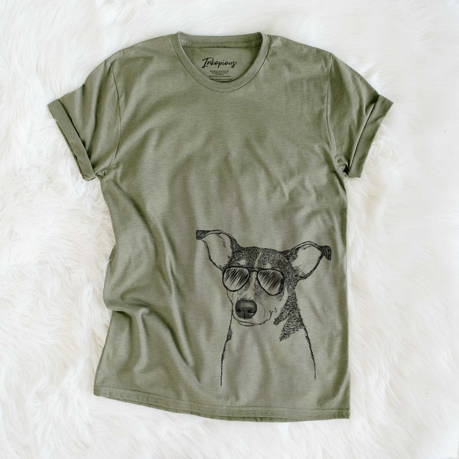 Aviator Cleo the Terrier Mix - Unisex Crewneck