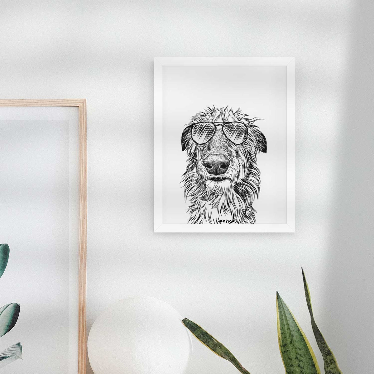 Cleod the Scottish Deerhound Art Print