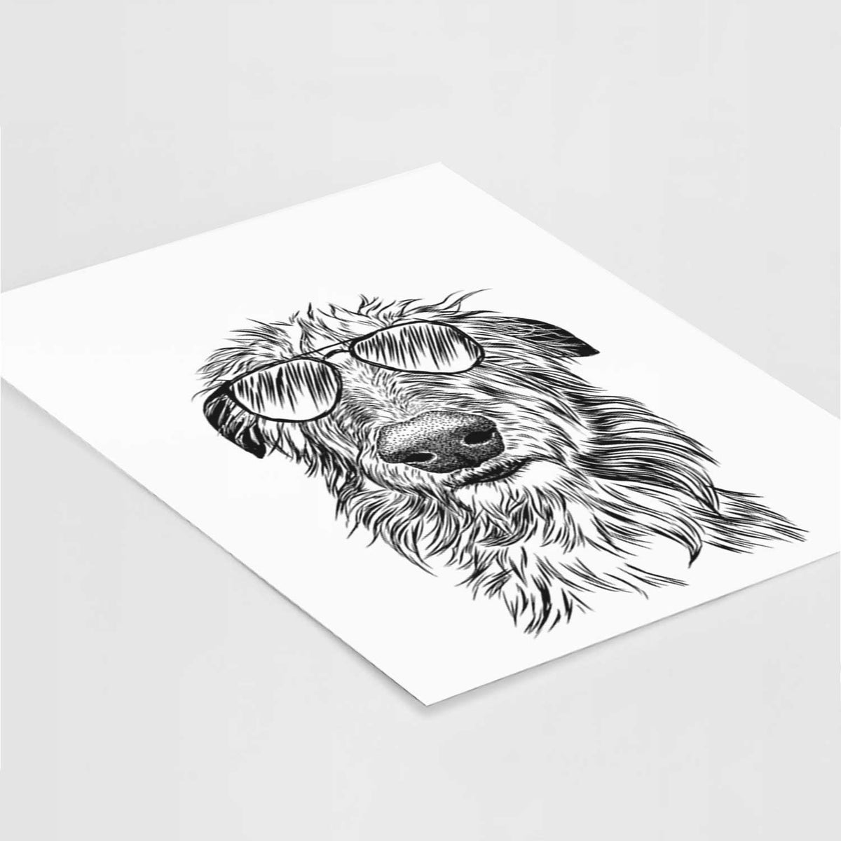 Cleod the Scottish Deerhound Art Print