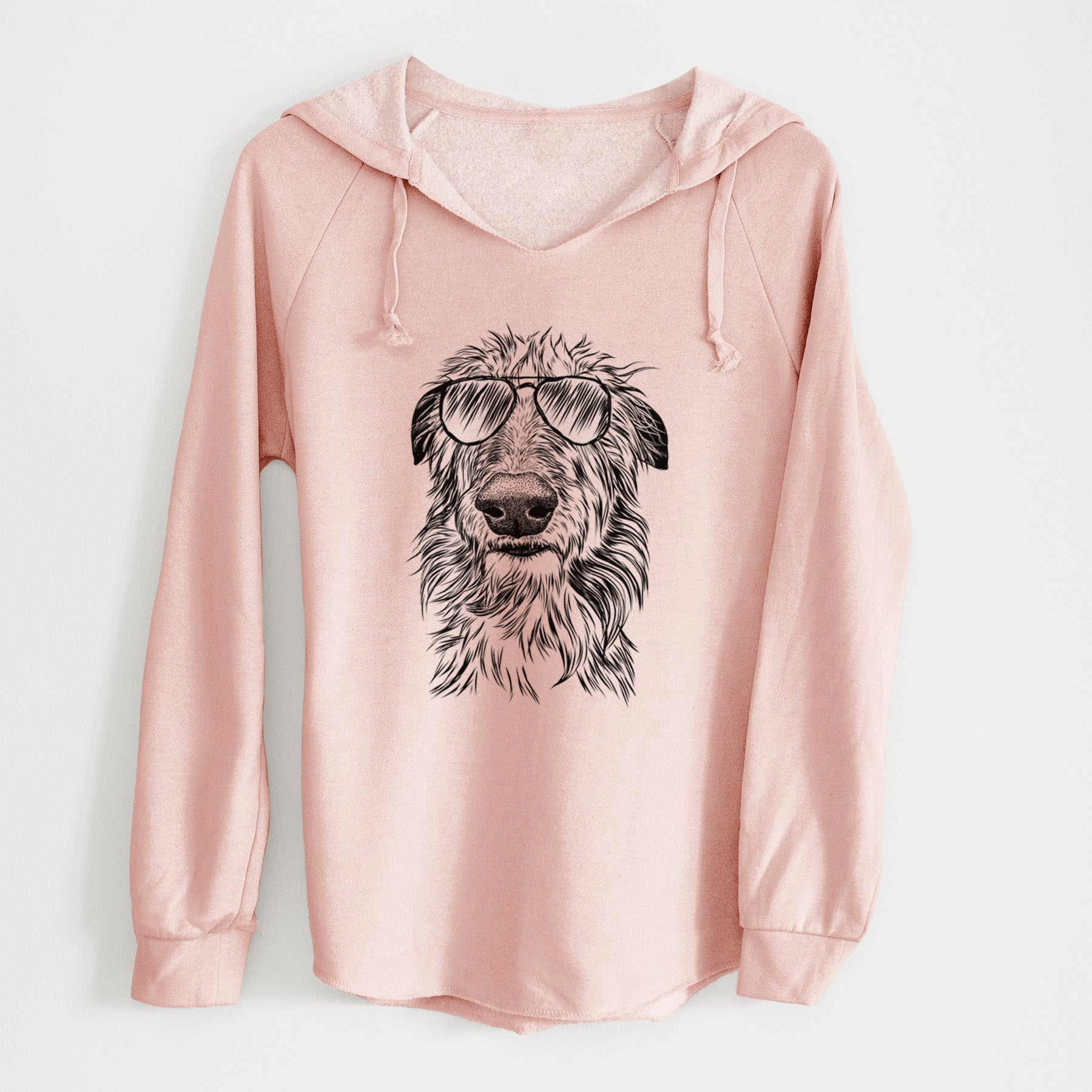 Aviator Cleod the Scottish Deerhound - Cali Wave Hooded Sweatshirt