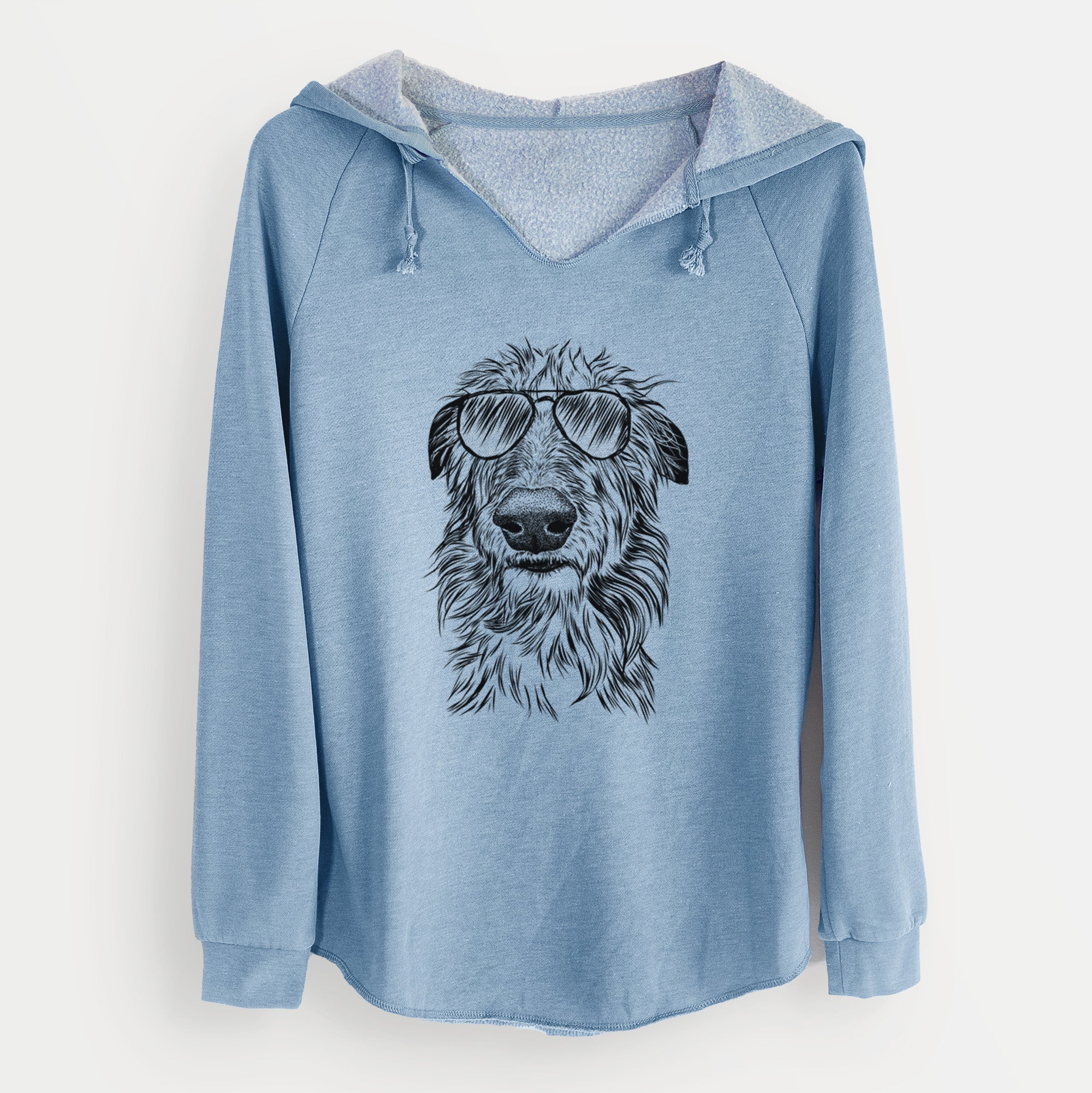 Aviator Cleod the Scottish Deerhound - Cali Wave Hooded Sweatshirt