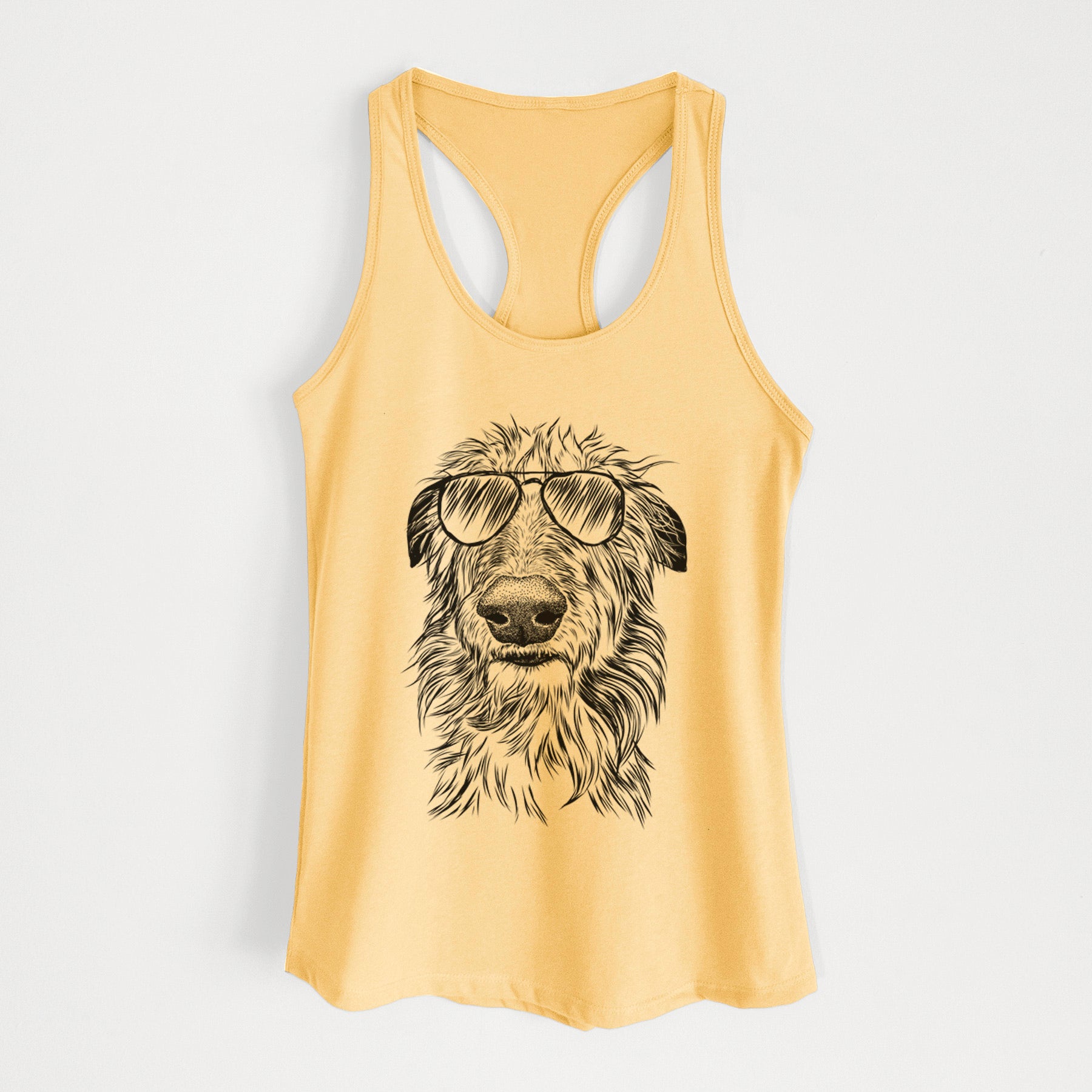 Cleod the Scottish Deerhound - Women's Racerback Tanktop