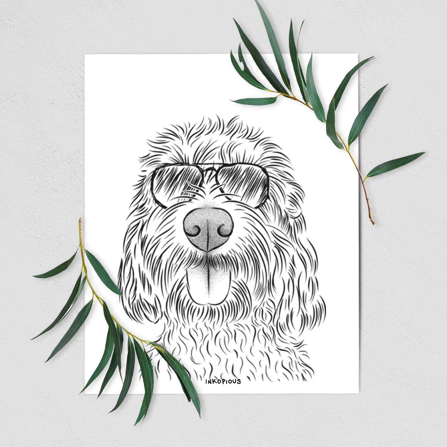 Clover the Cockapoo Art Print