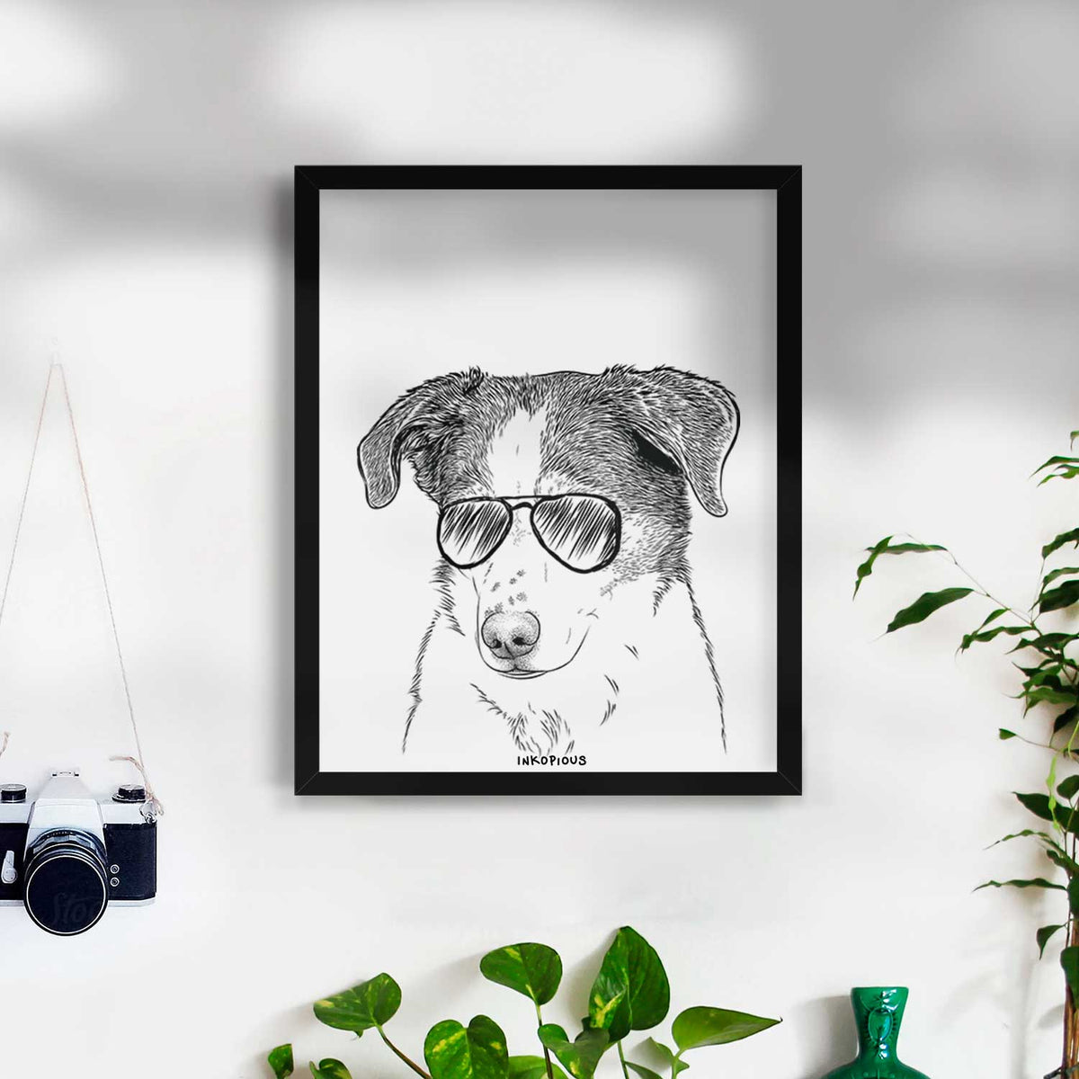 Coco the Beagle Mix Art Print