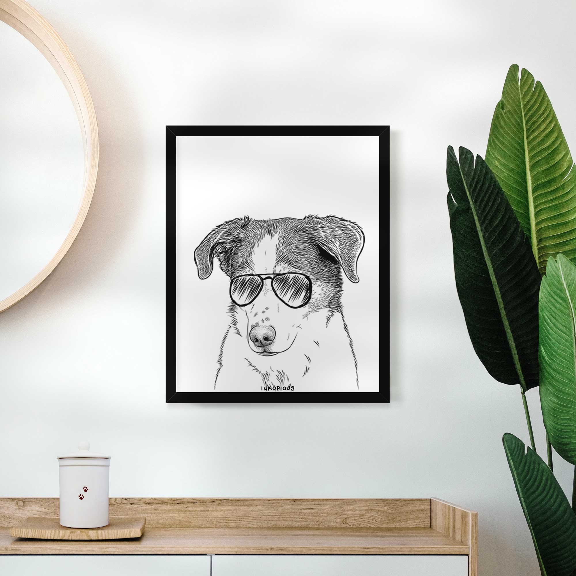 Coco the Beagle Mix Art Print