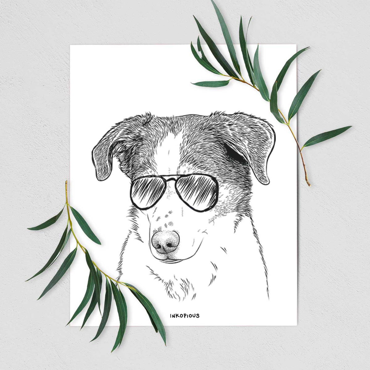 Coco the Beagle Mix Art Print