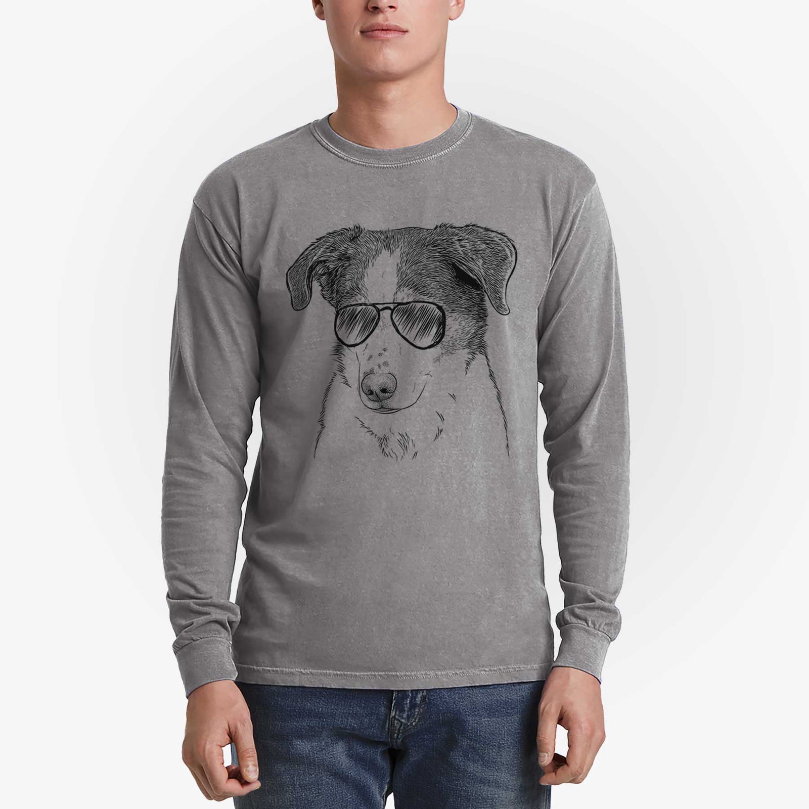 Aviators Coco the Beagle Mix - Heavyweight 100% Cotton Long Sleeve