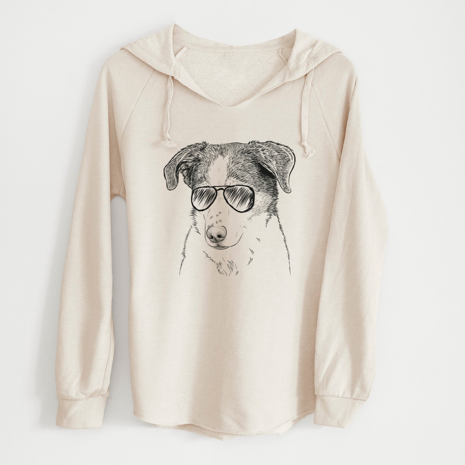 Aviator Coco the Beagle Mix - Cali Wave Hooded Sweatshirt