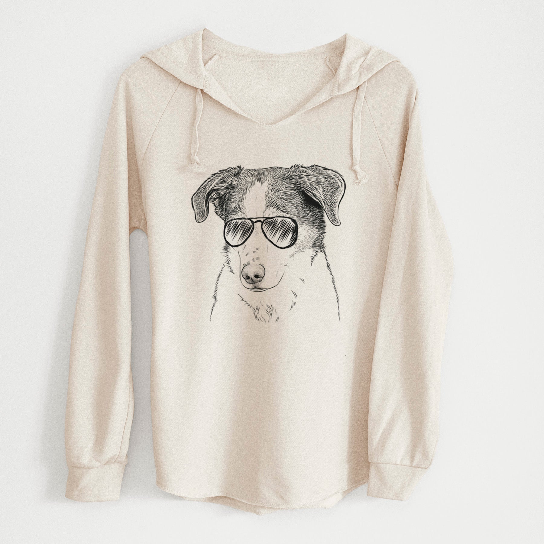 Aviator Coco the Beagle Mix - Cali Wave Hooded Sweatshirt