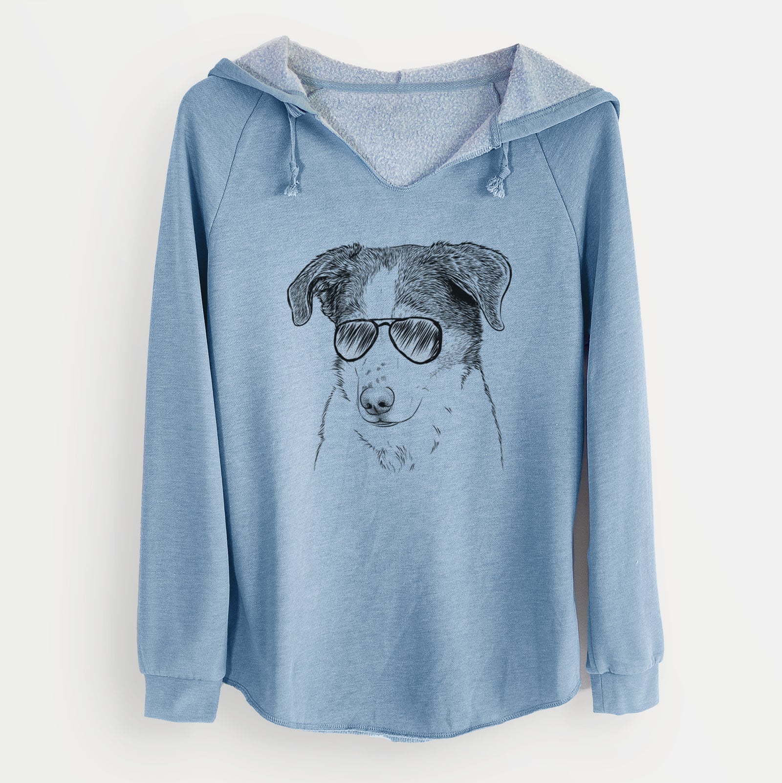 Aviator Coco the Beagle Mix - Cali Wave Hooded Sweatshirt