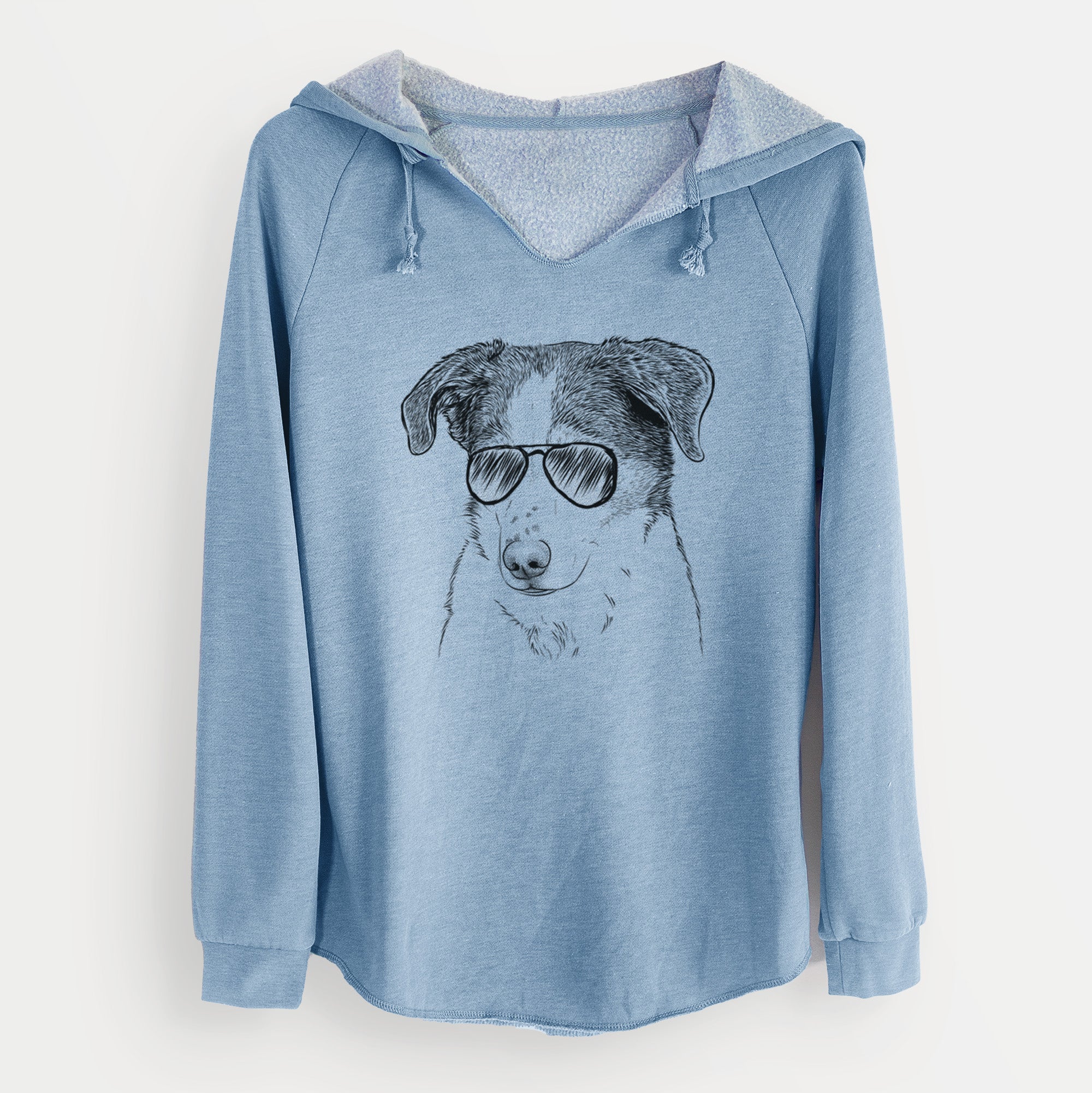 Aviator Coco the Beagle Mix - Cali Wave Hooded Sweatshirt