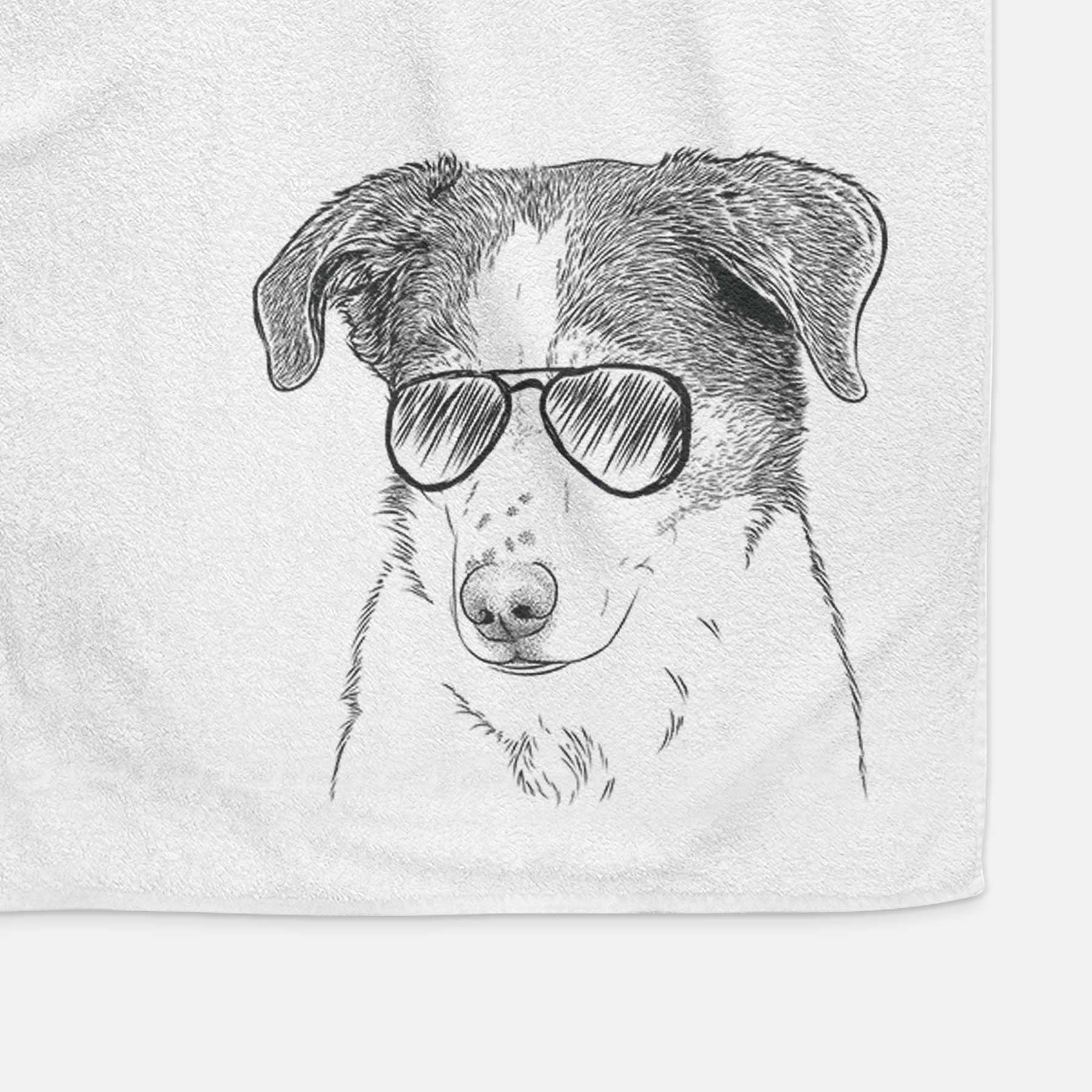 Coco the Beagle Mix Decorative Hand Towel