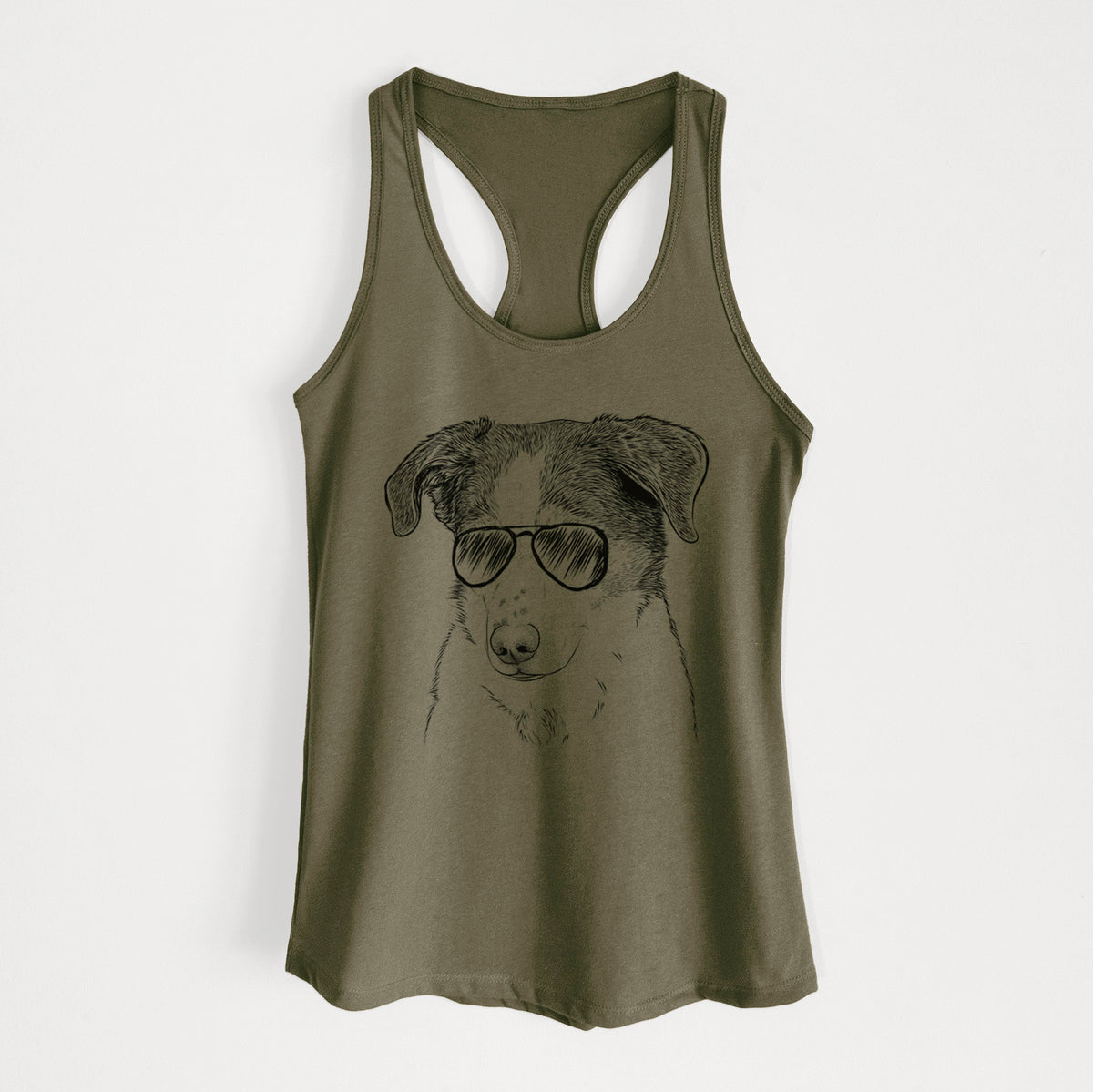 Coco the Beagle Mix - Women's Racerback Tanktop