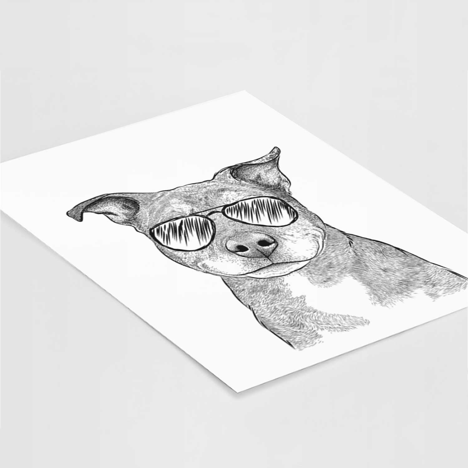 Cody the Catahoula Mix Art Print