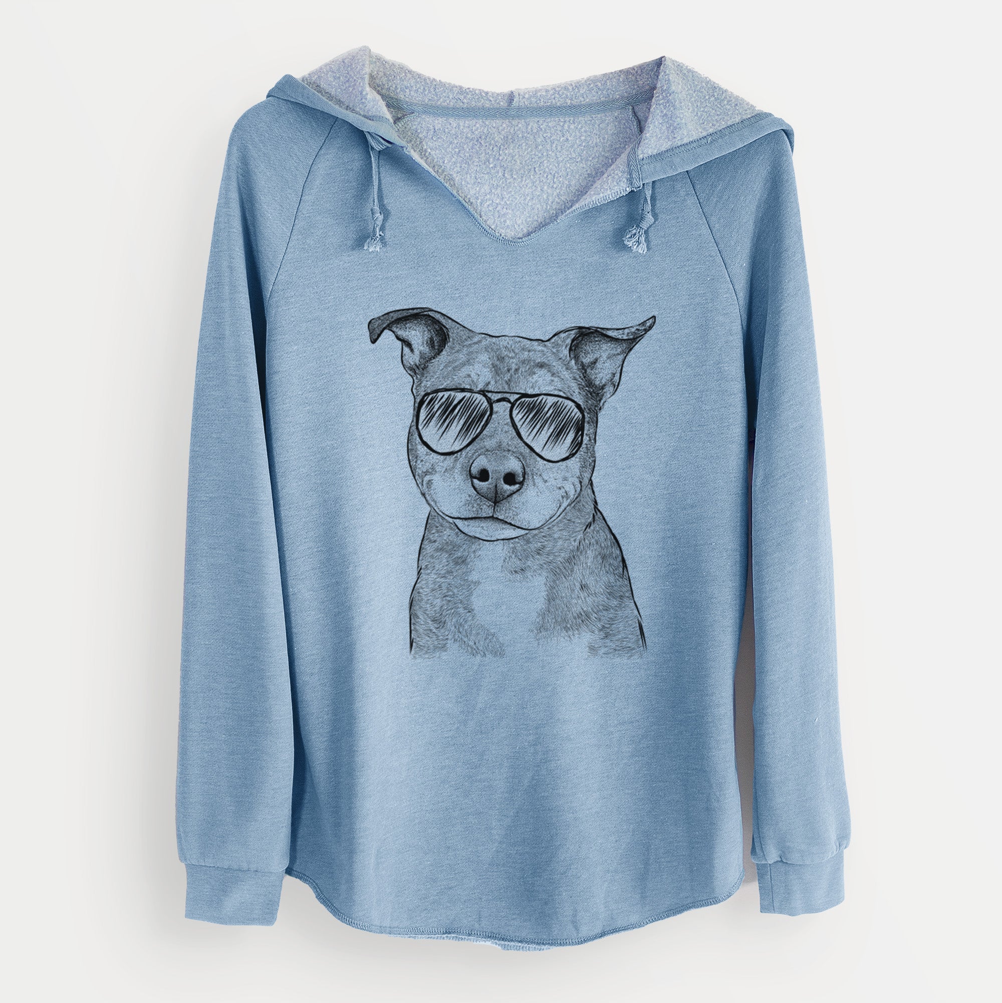 Aviator Cody the Catahoula Mix - Cali Wave Hooded Sweatshirt