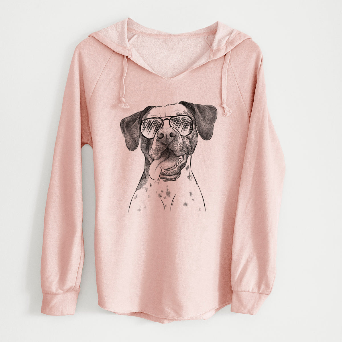 Aviator Cola the Catahoula - Cali Wave Hooded Sweatshirt