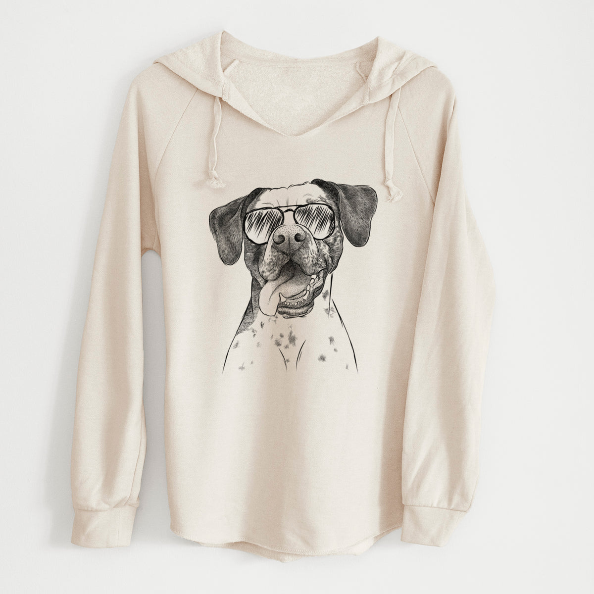 Aviator Cola the Catahoula - Cali Wave Hooded Sweatshirt