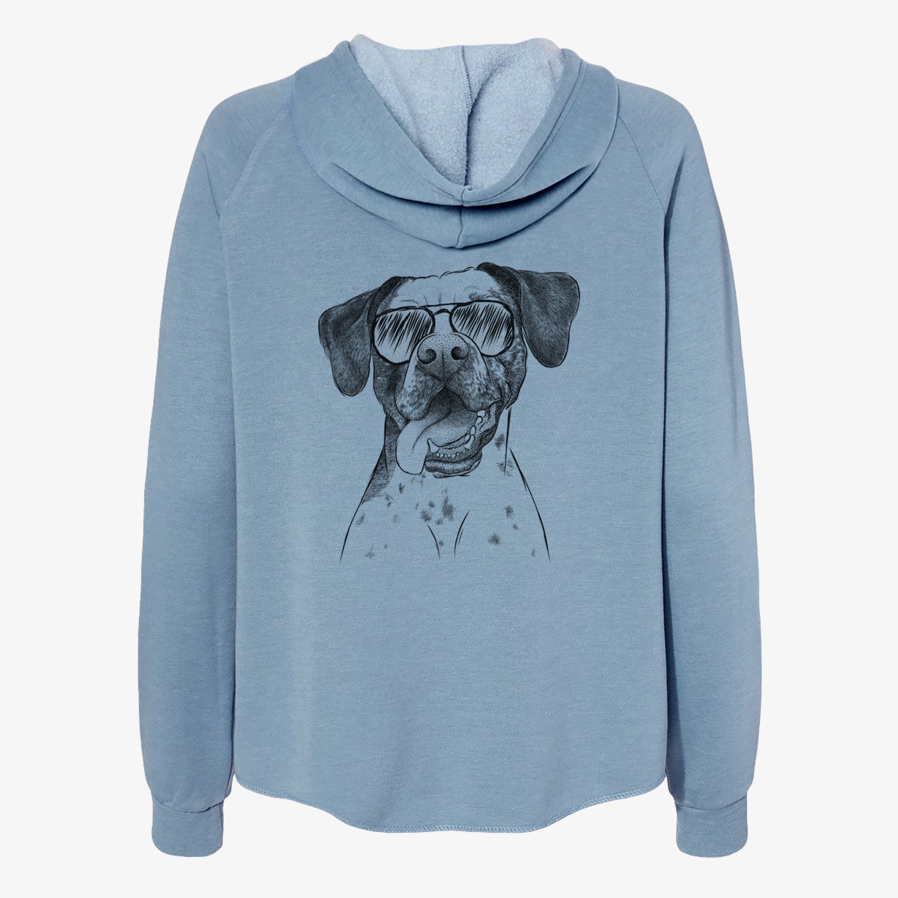 Cola the Catahoula - Women's Cali Wave Zip-Up Sweatshirt