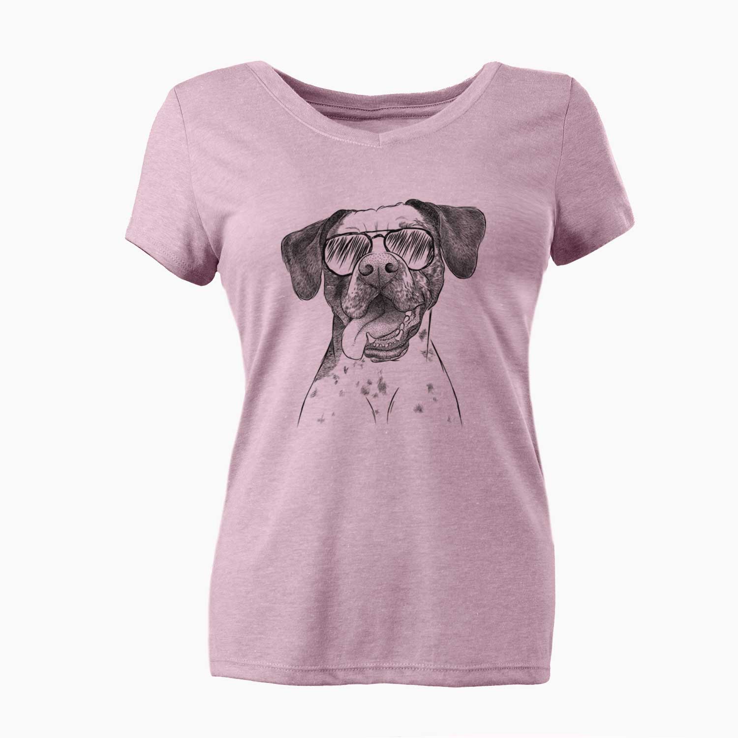 Aviator Cola the Catahoula - Women's V-neck Shirt
