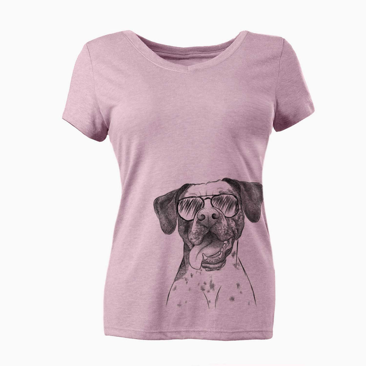 Aviator Cola the Catahoula - Women's V-neck Shirt