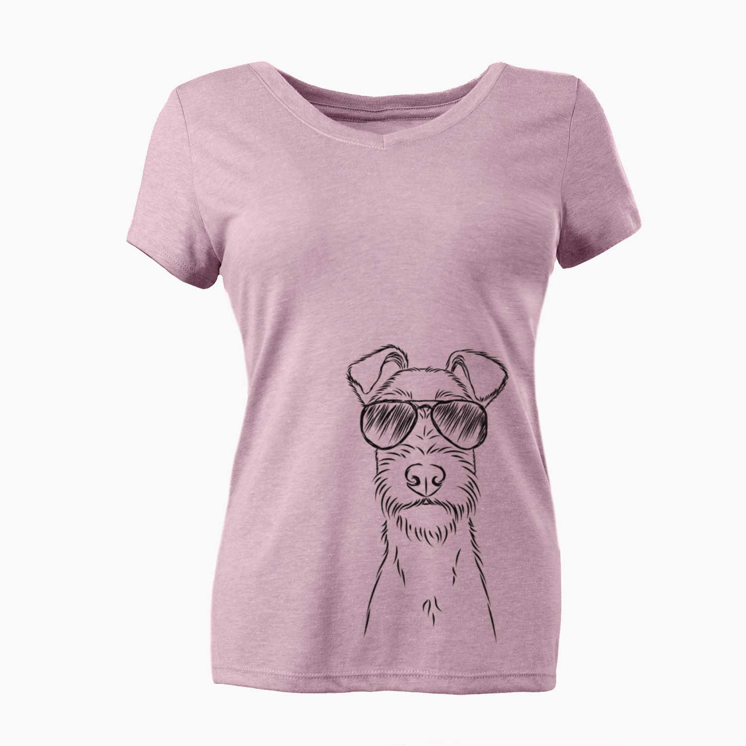 Aviator Connor the Irish Terrier - Women's V-neck Shirt