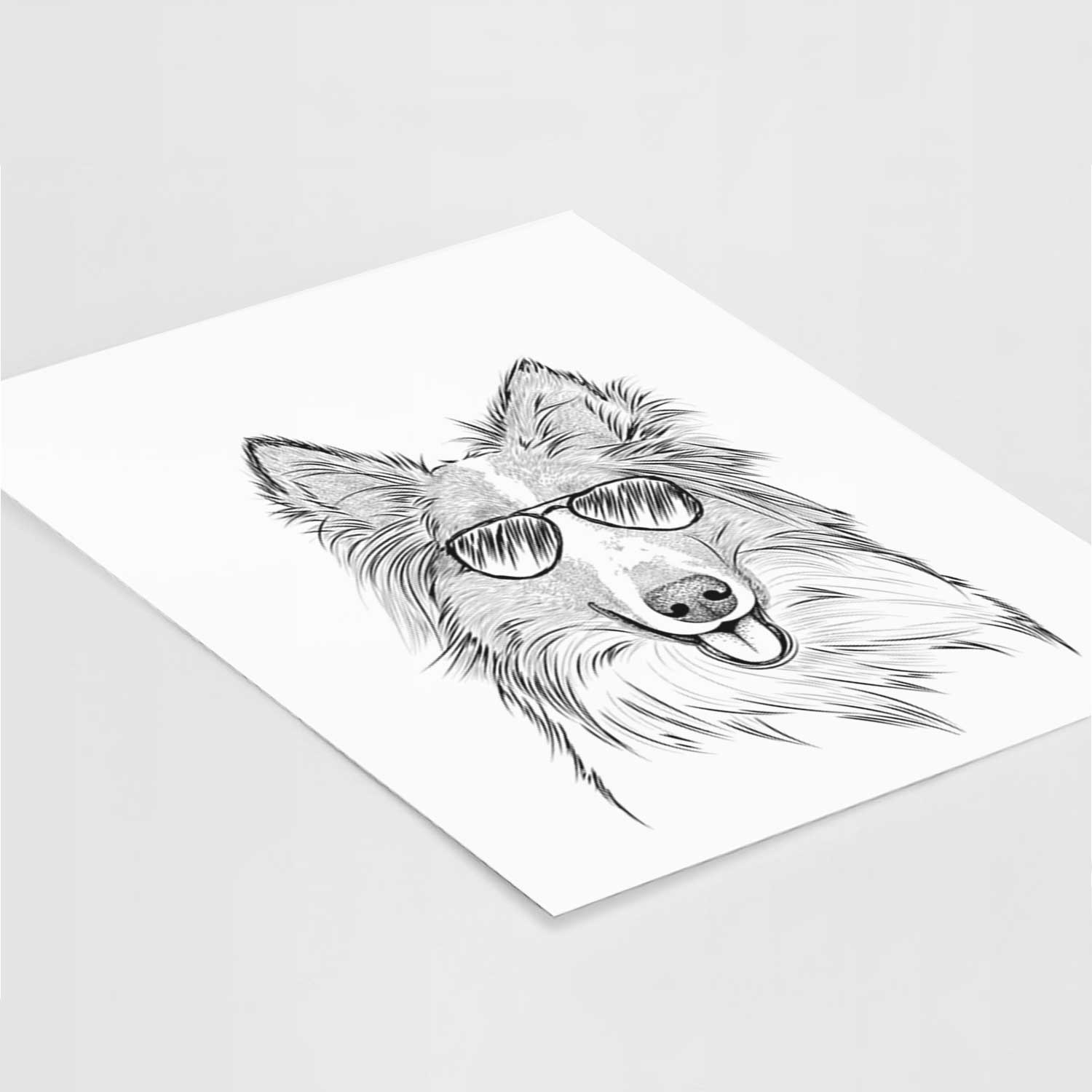 Conrad the Rough Collie Art Print