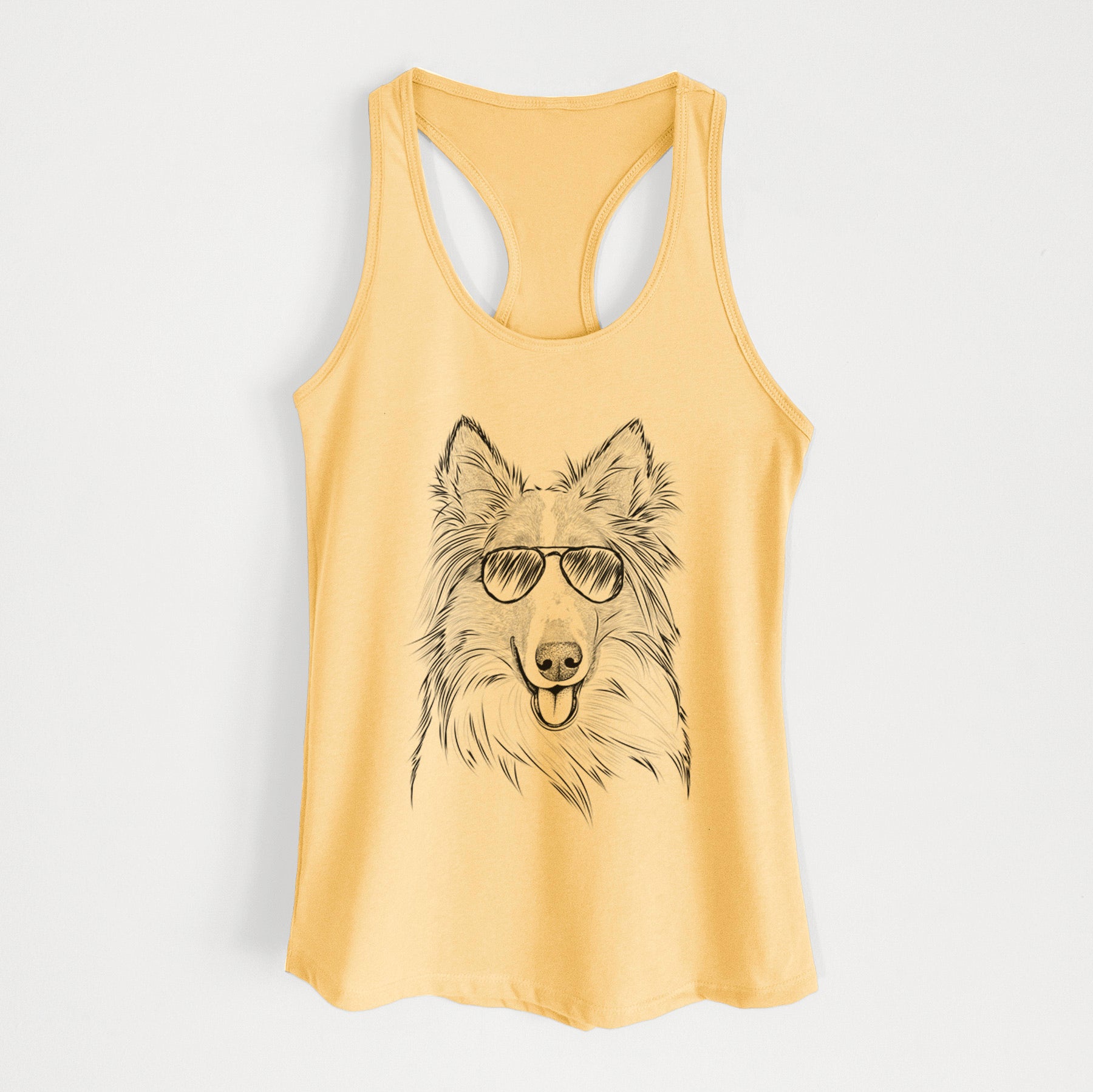 Conrad the Rough Collie - Women's Racerback Tanktop