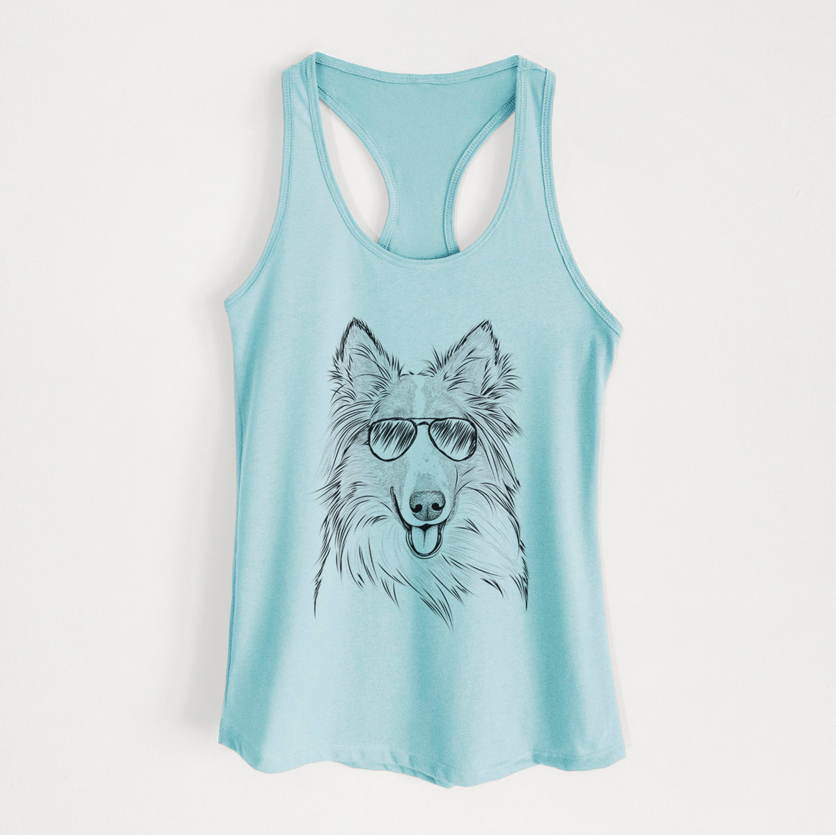 Conrad the Rough Collie - Women's Racerback Tanktop