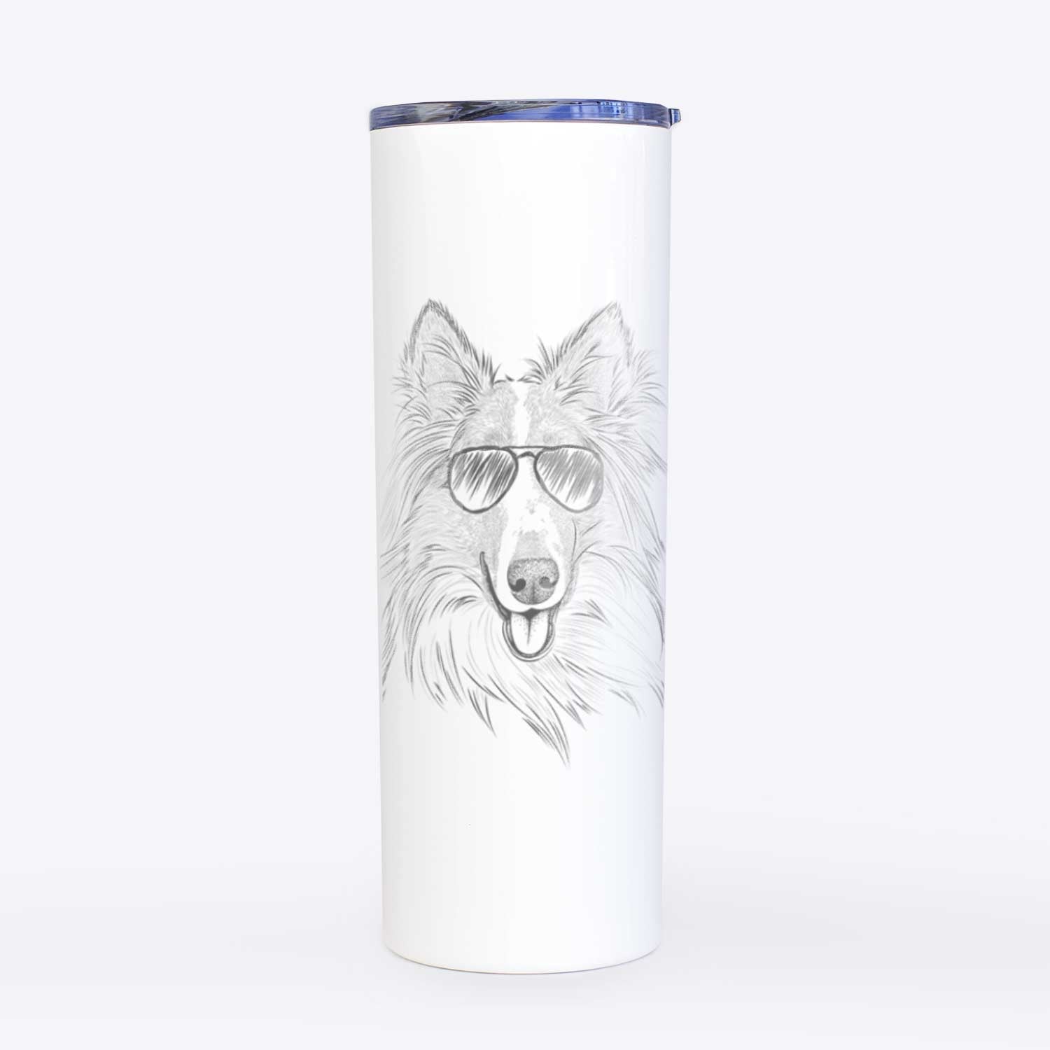 Conrad the Rough Collie - 20oz Skinny Tumbler