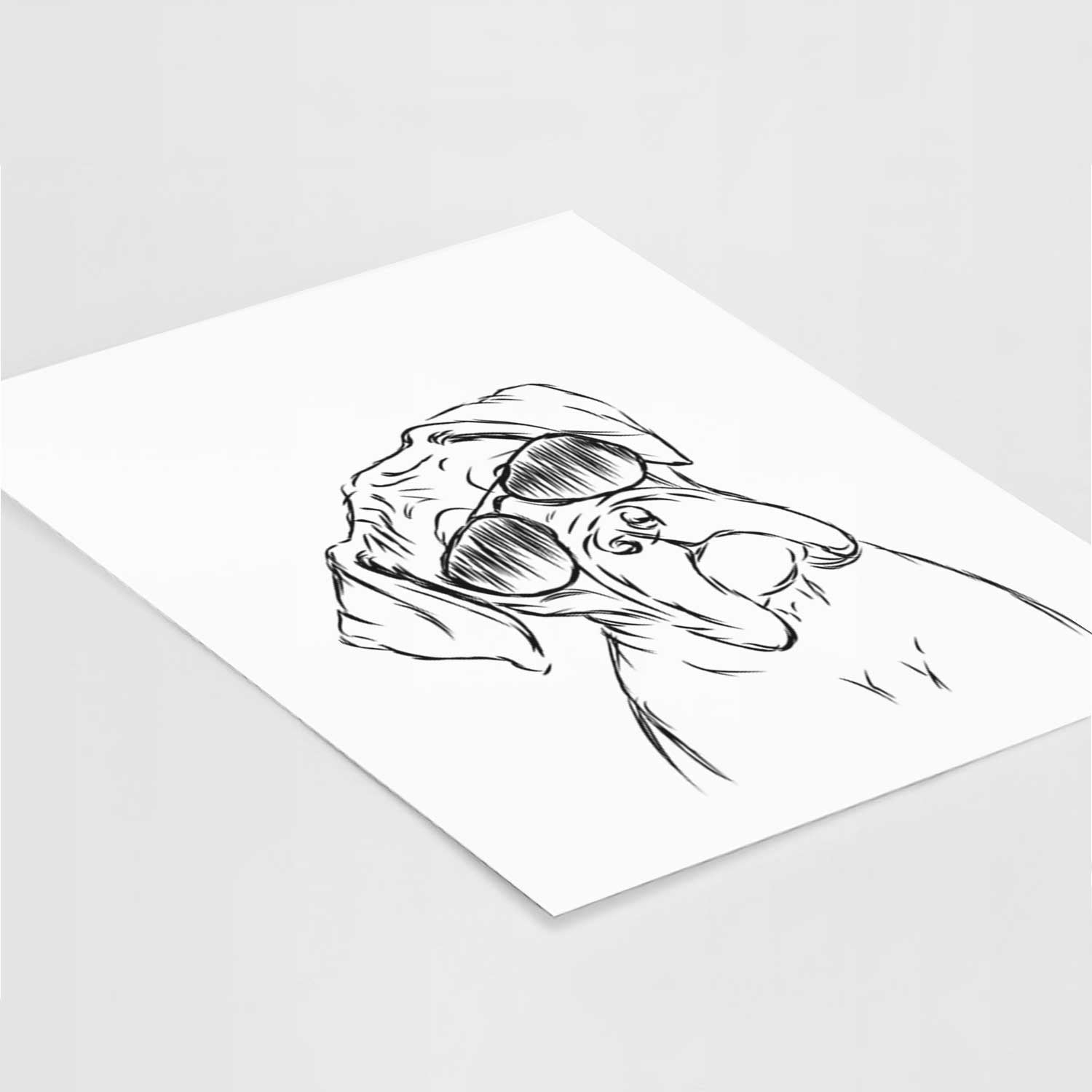 Cooper the Boxer Art Print