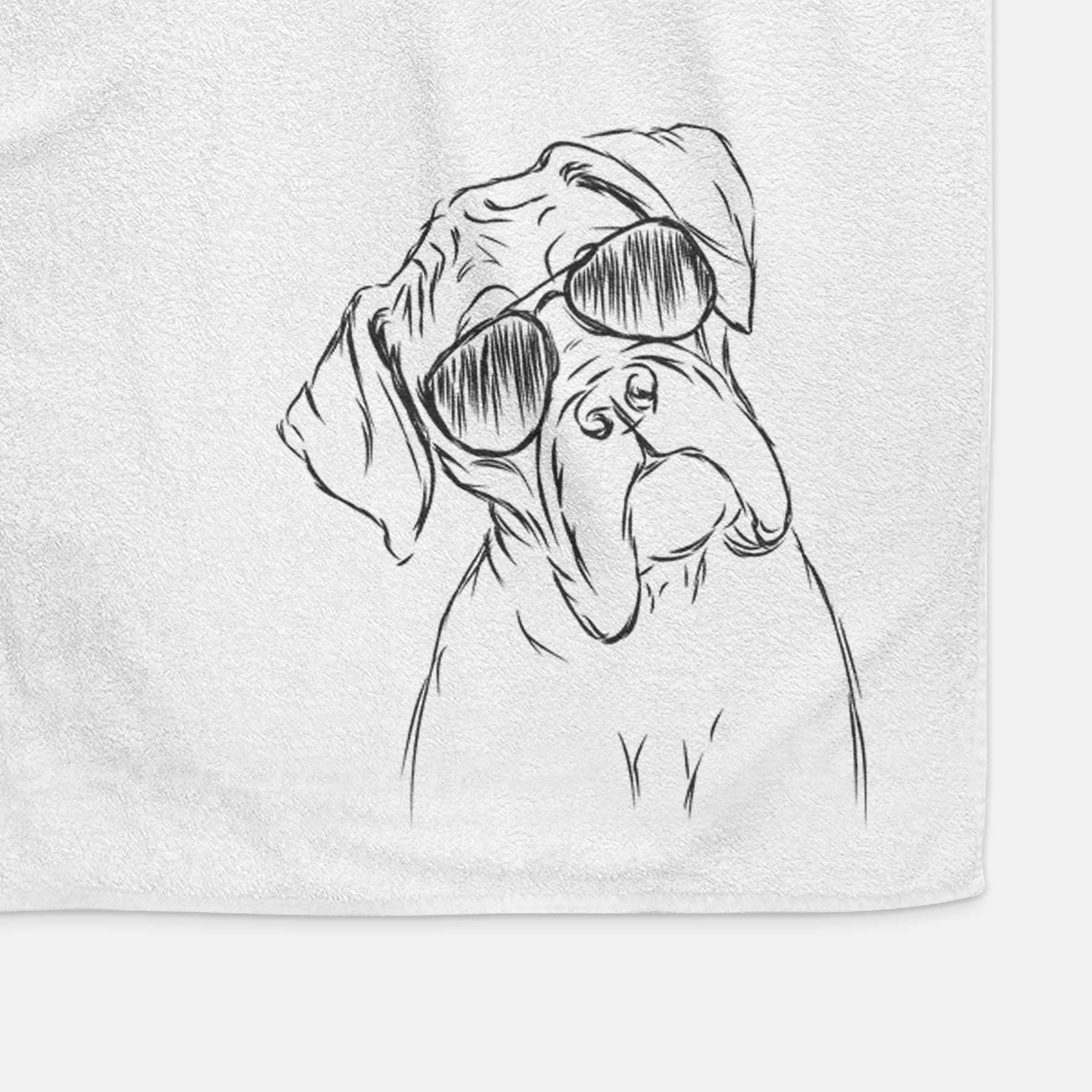 Cooper the Boxer Decorative Hand Towel