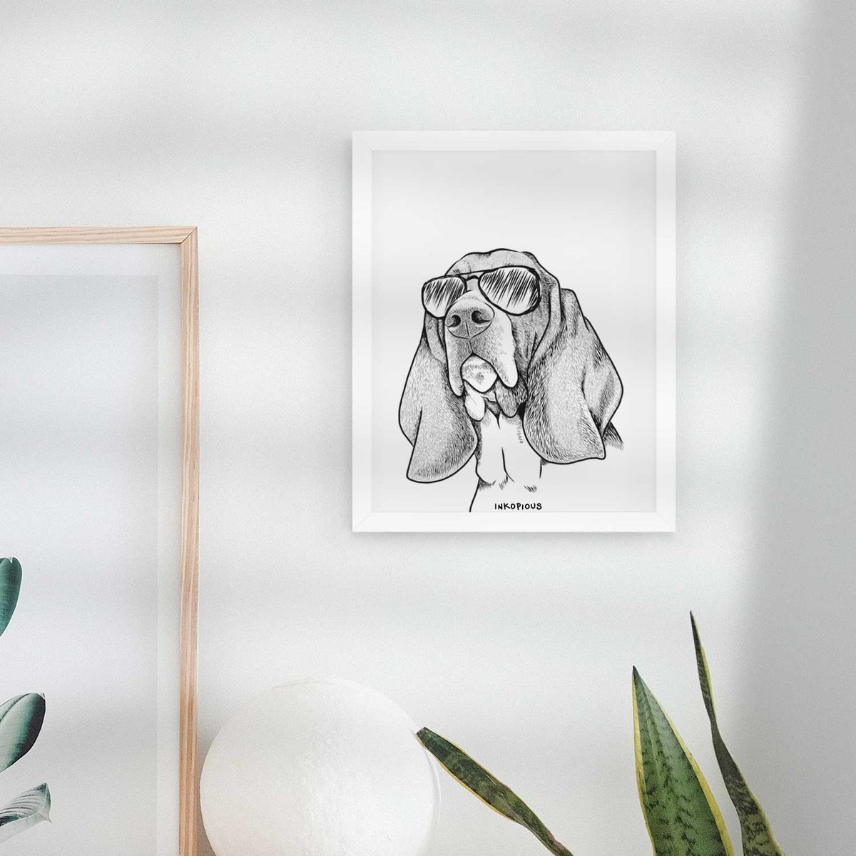 Cooper the Basset Hound Art Print