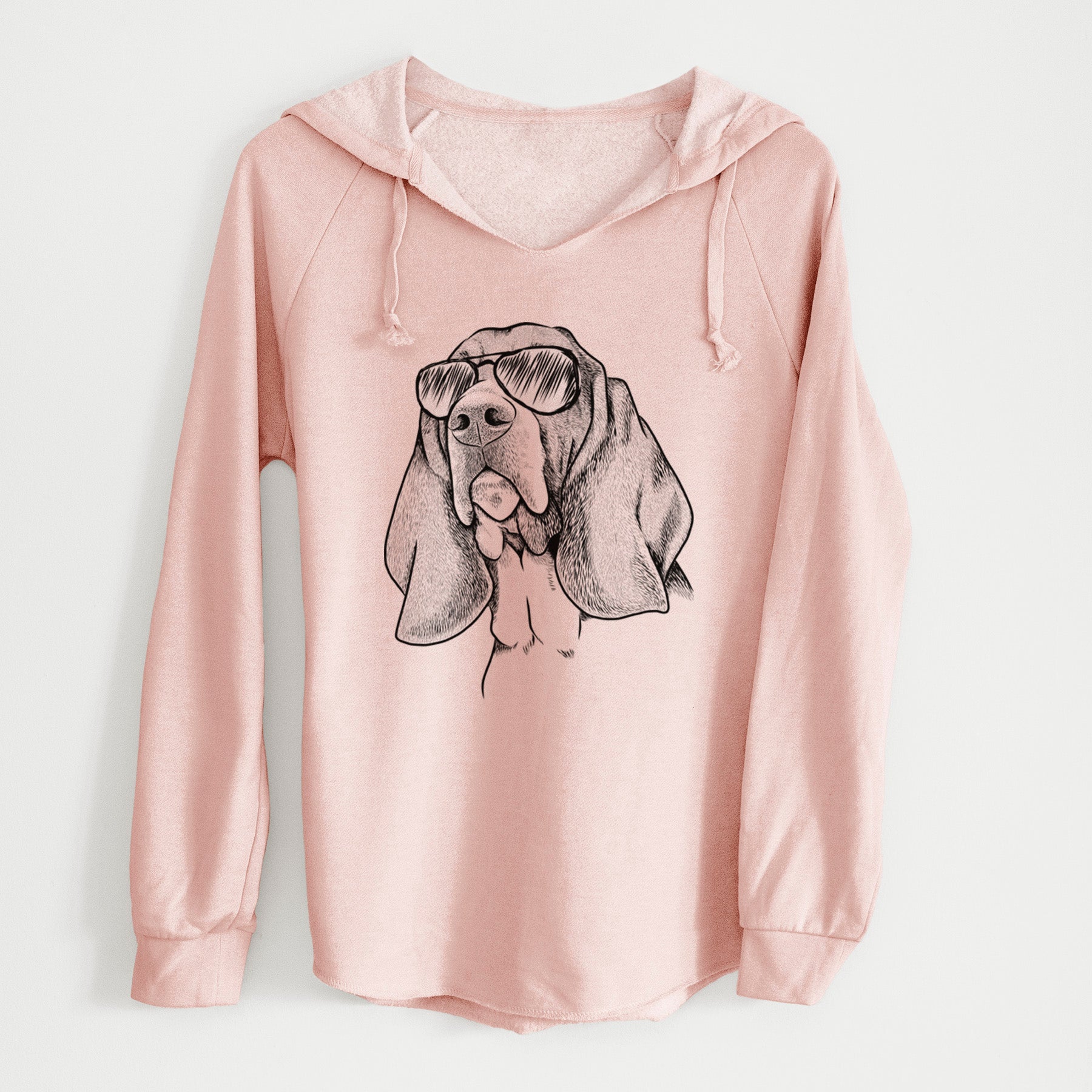 Aviator Cooper the Basset Hound - Cali Wave Hooded Sweatshirt