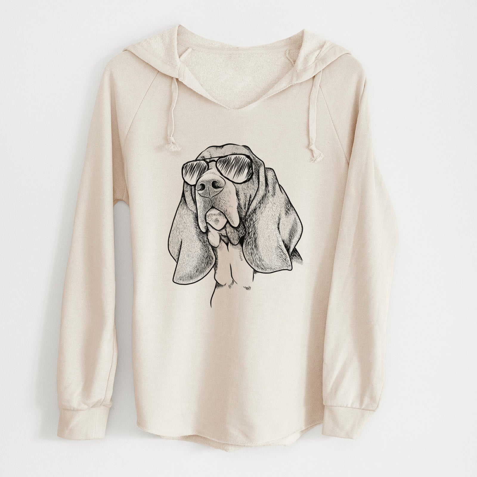 Aviator Cooper the Basset Hound - Cali Wave Hooded Sweatshirt