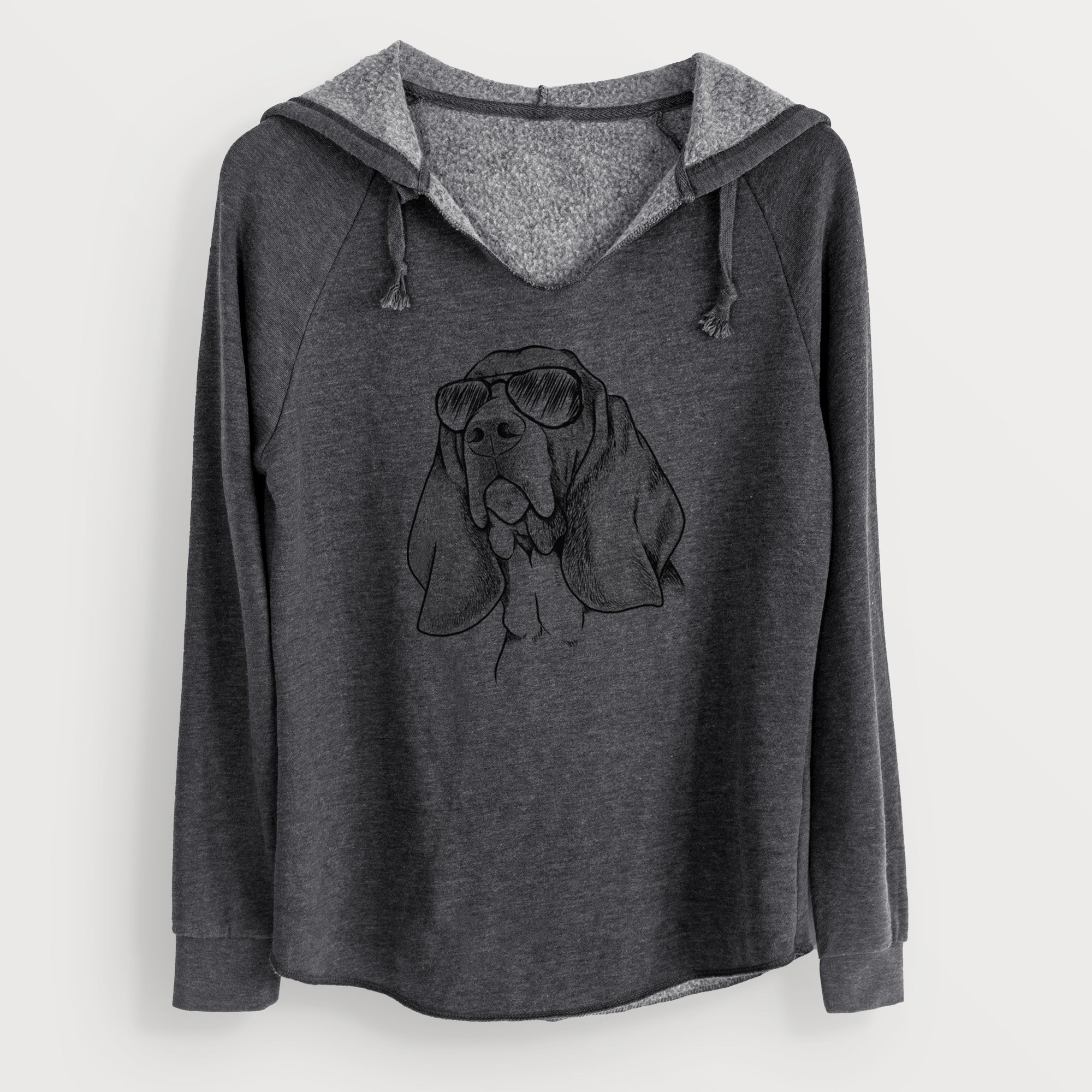 Aviator Cooper the Basset Hound - Cali Wave Hooded Sweatshirt