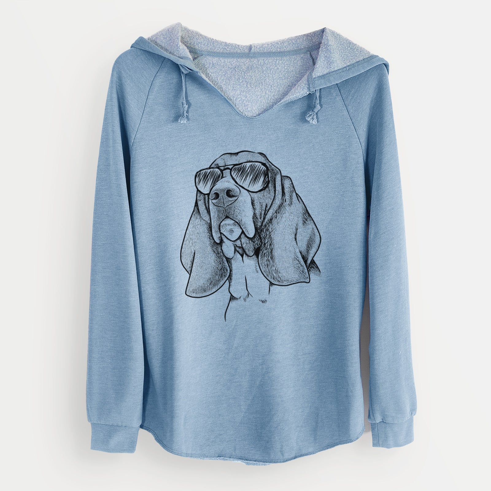 Aviator Cooper the Basset Hound - Cali Wave Hooded Sweatshirt