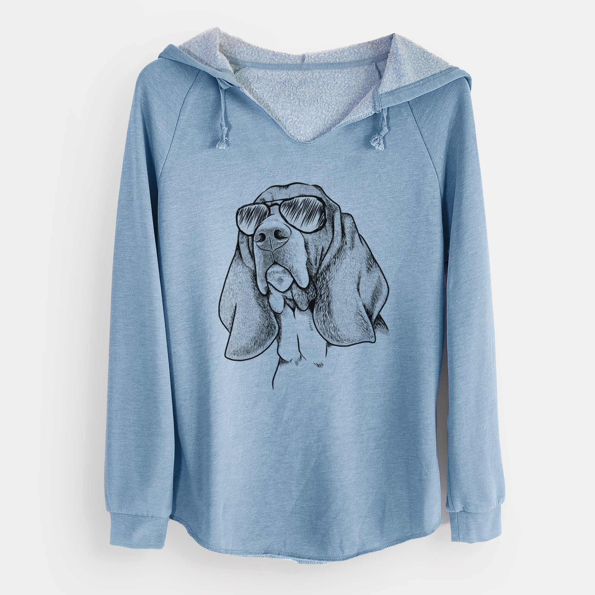 Aviator Cooper the Basset Hound - Cali Wave Hooded Sweatshirt