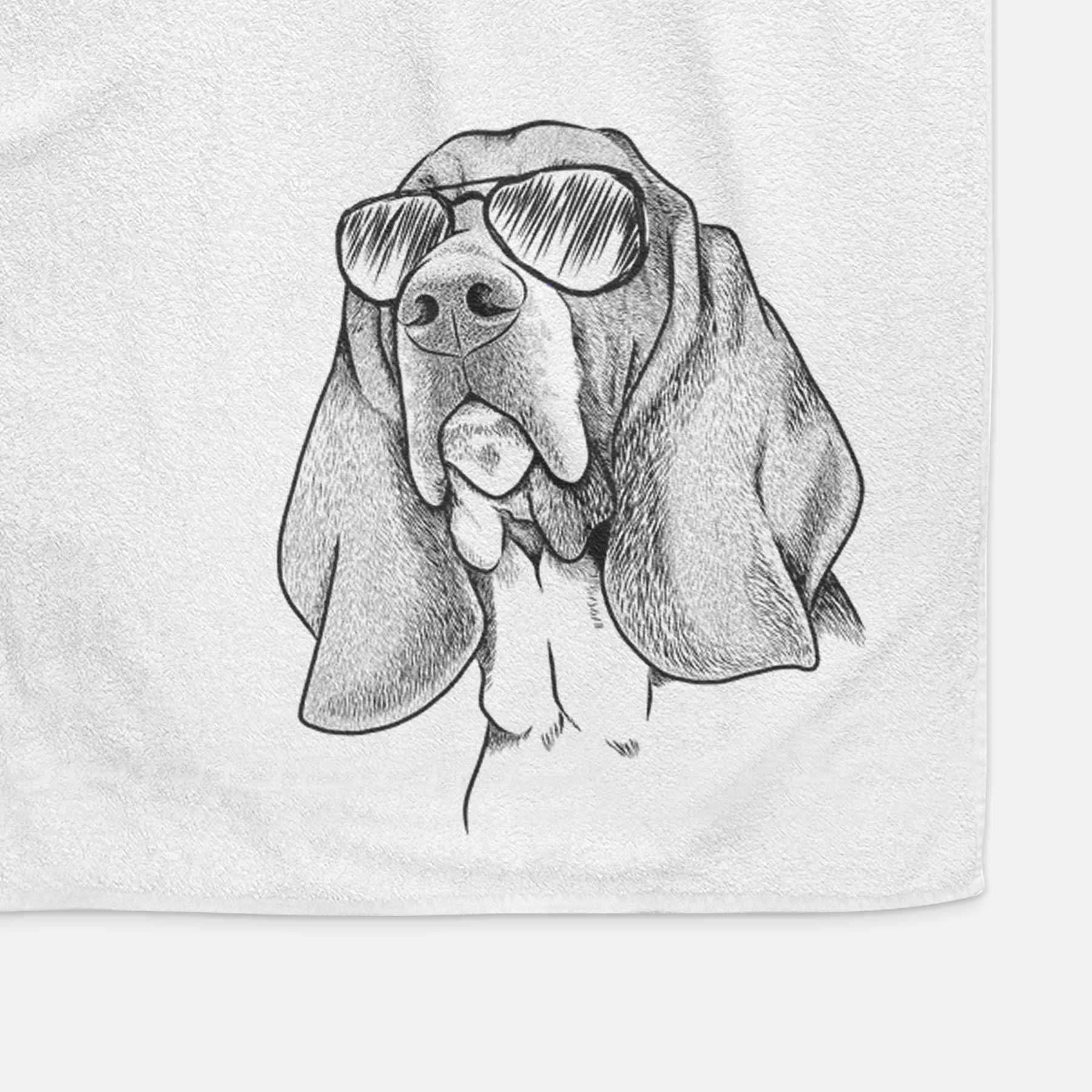 Cooper the Basset Hound Decorative Hand Towel