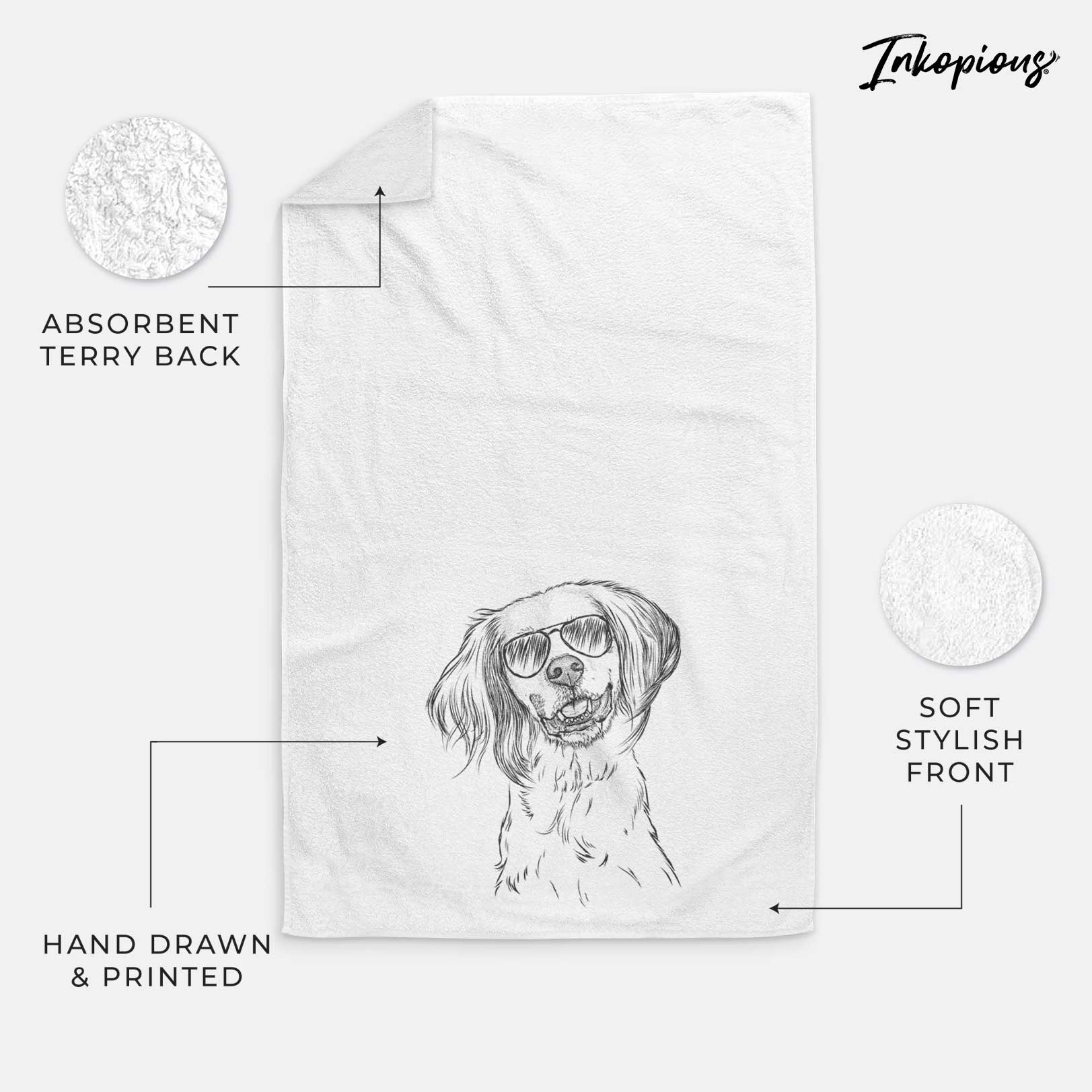 Cooper the English Setter Decorative Hand Towel