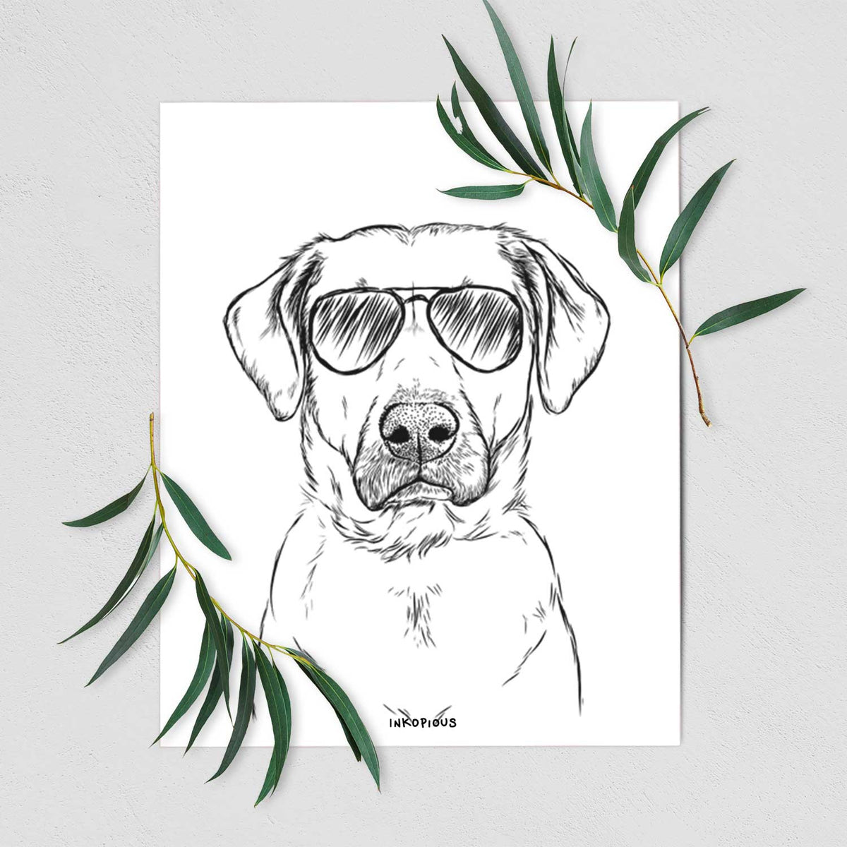 Cooper Griffin the Mixed Breed Art Print