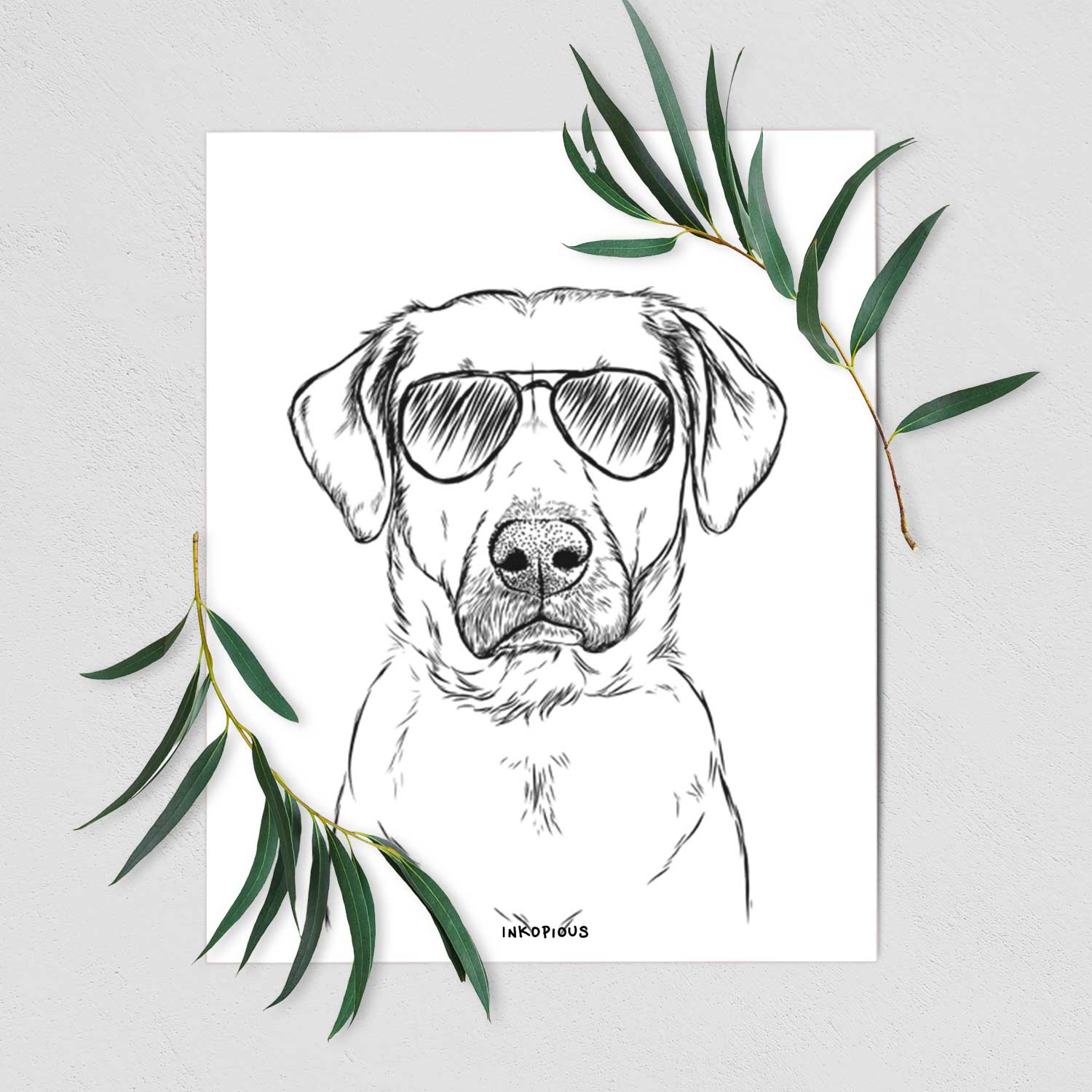 Cooper Griffin the Mixed Breed Art Print