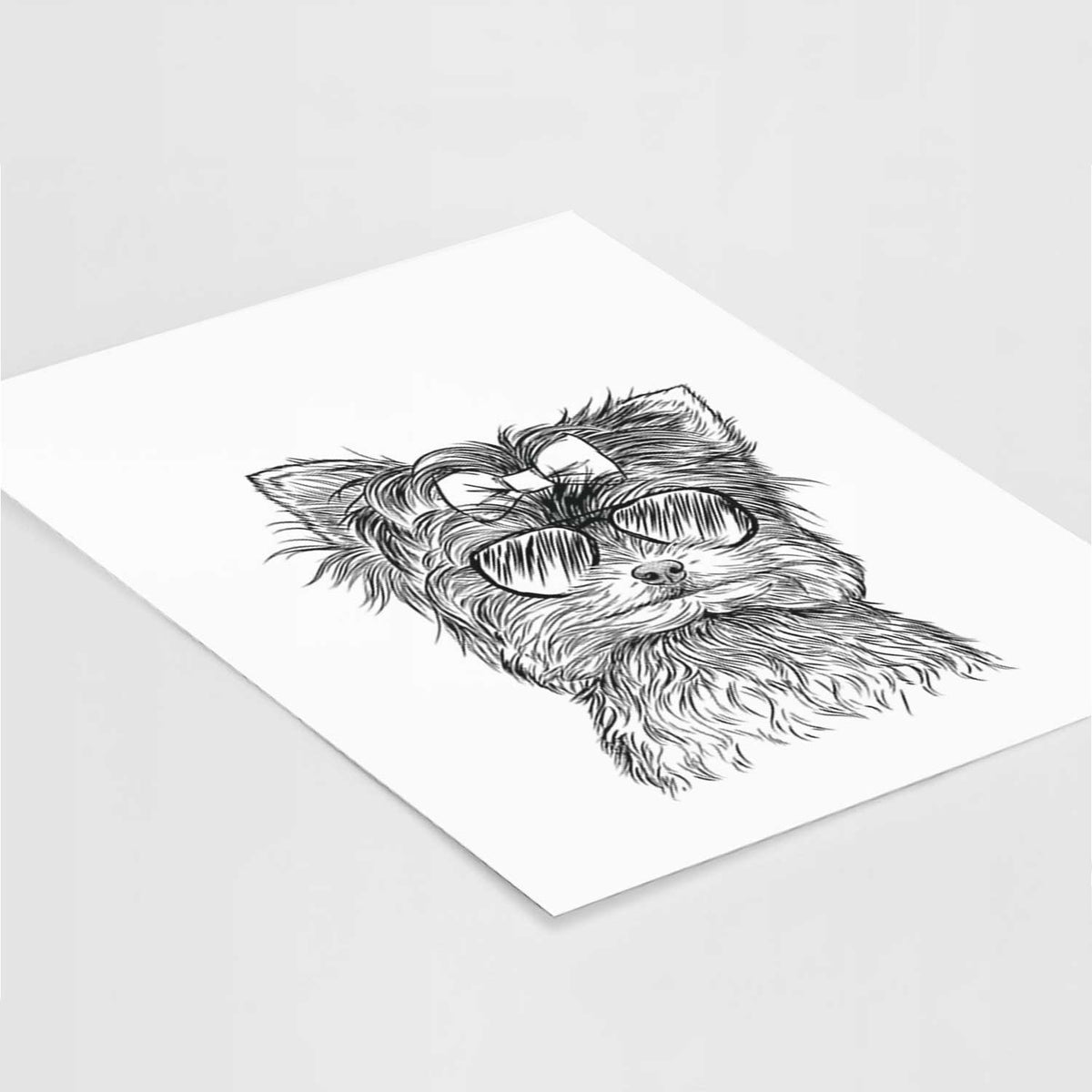 Cricket the Biewer Terrier Art Print
